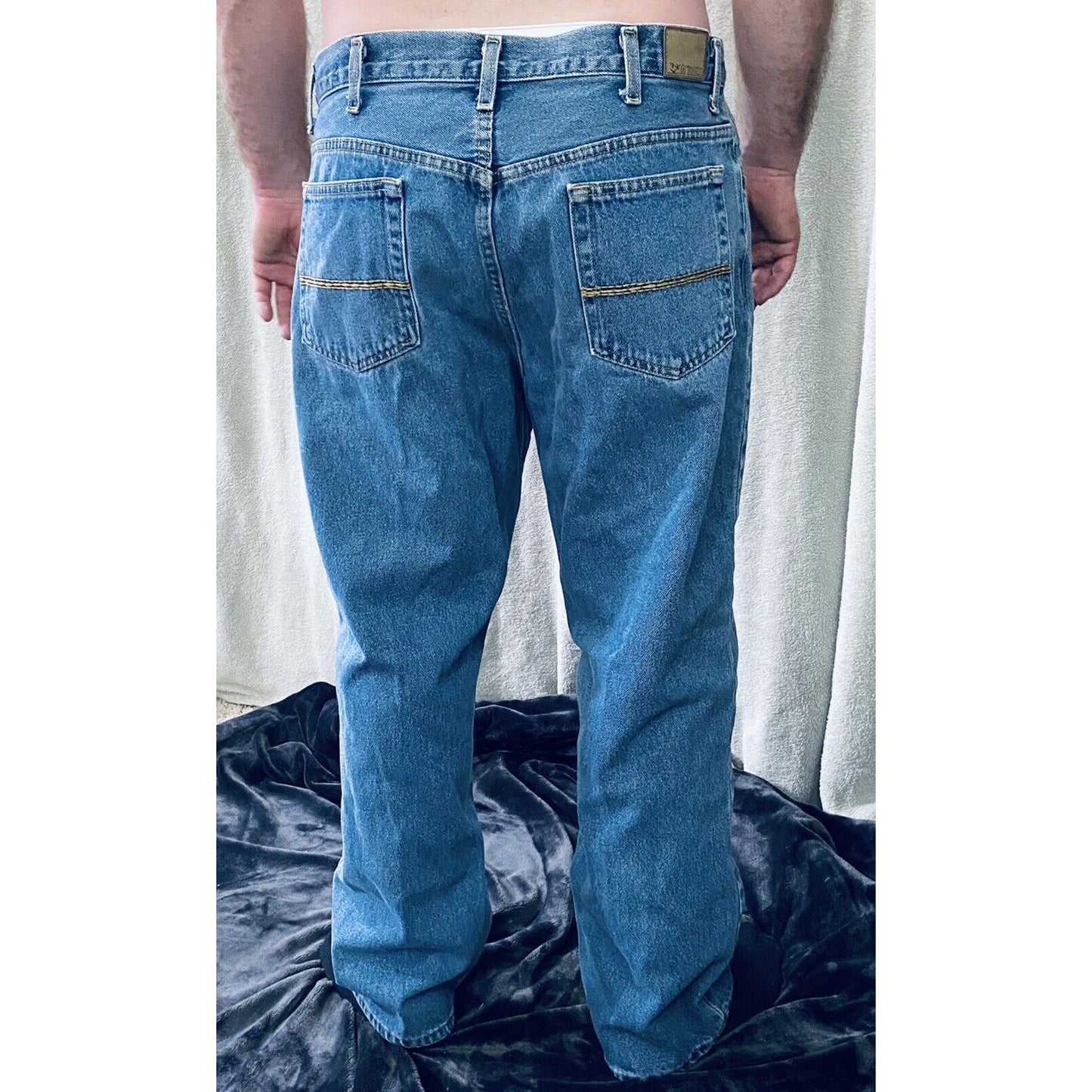 Outdoor Life Relaxed Men’s Blue Denim Jeans 38X30