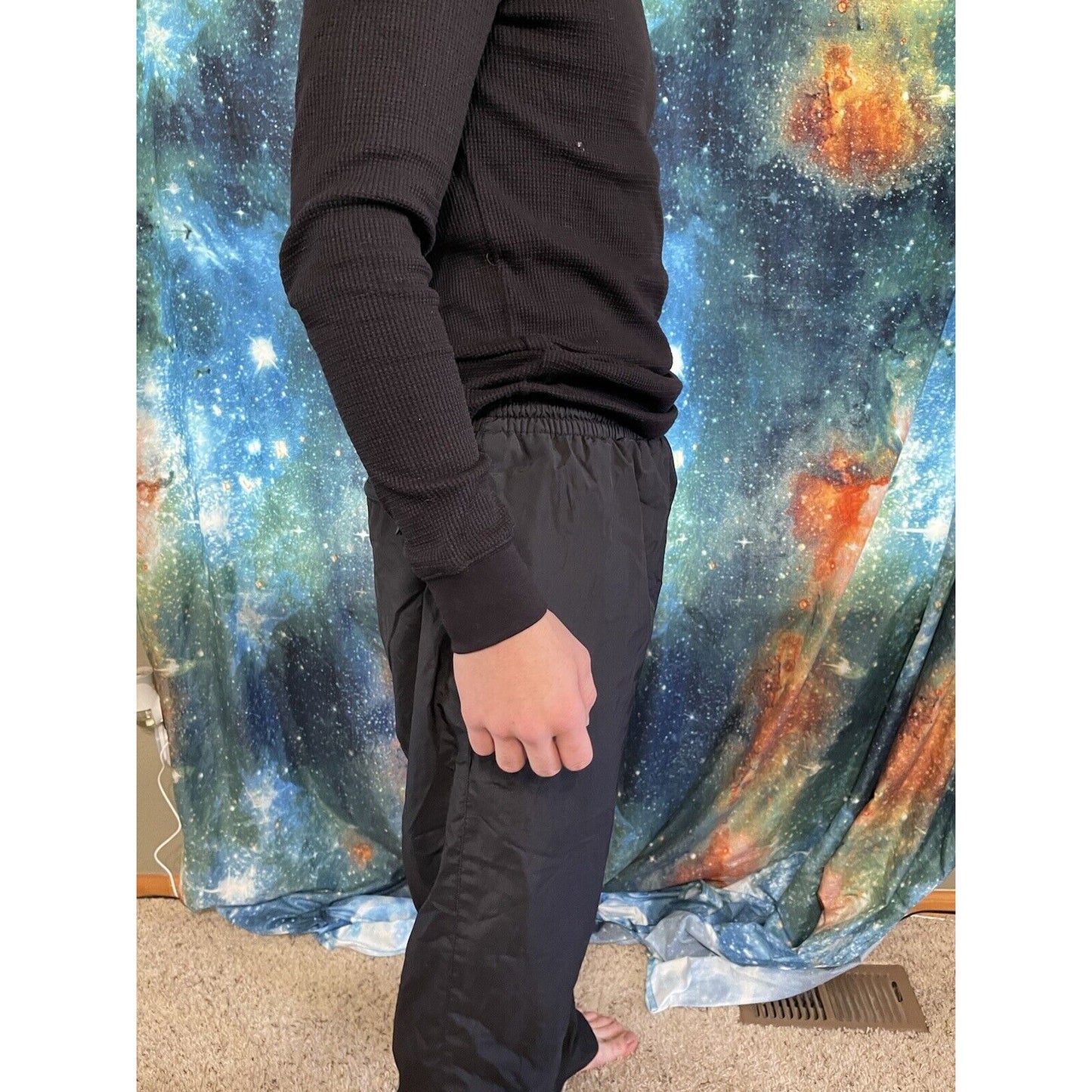 Men’s black champion medium track pants workout pants