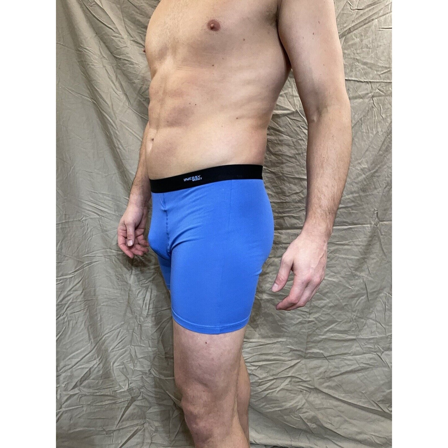 men's blue inersy weekly medium compression shorts
