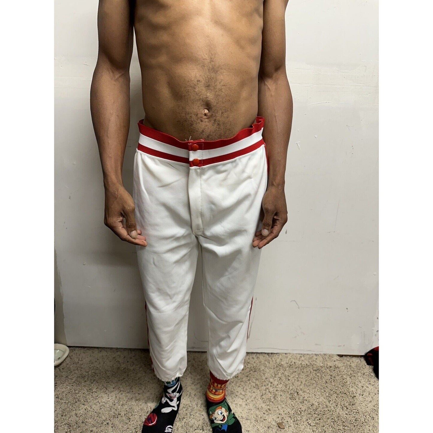 Men’s Pride XL Baseball Pants White And Red