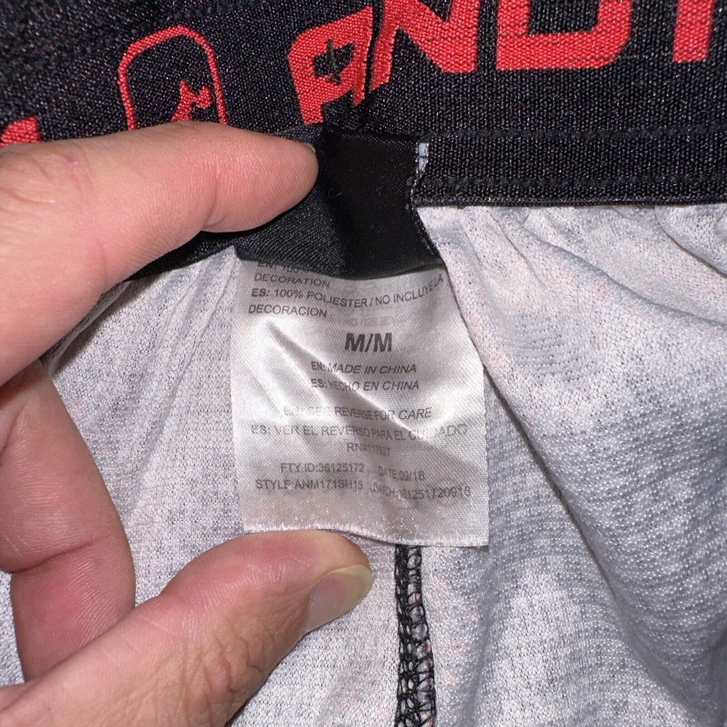 Men’s Black And Red AND1 Athletic Shorts With Pockets