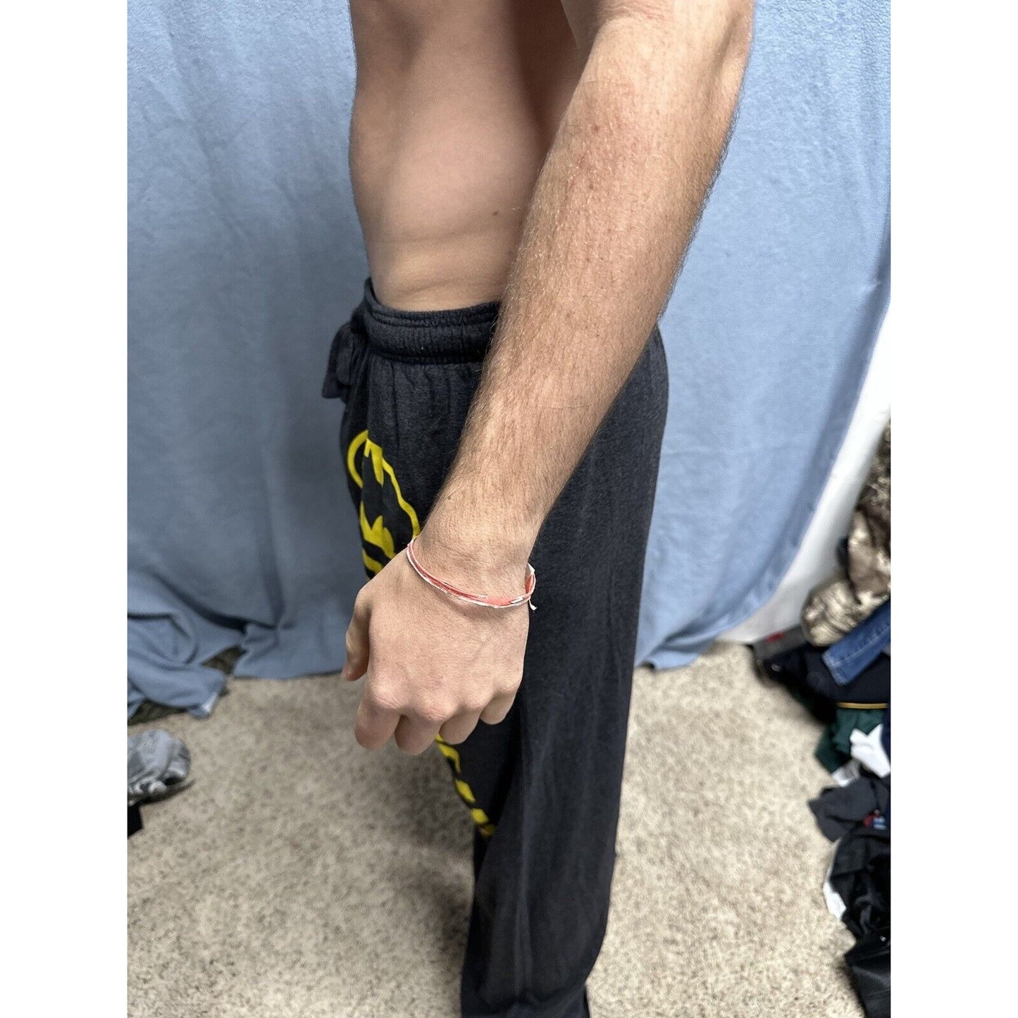 Men’s Large Batman Dark Gray Lounge Pants Sleep Wear With Pockets Large
