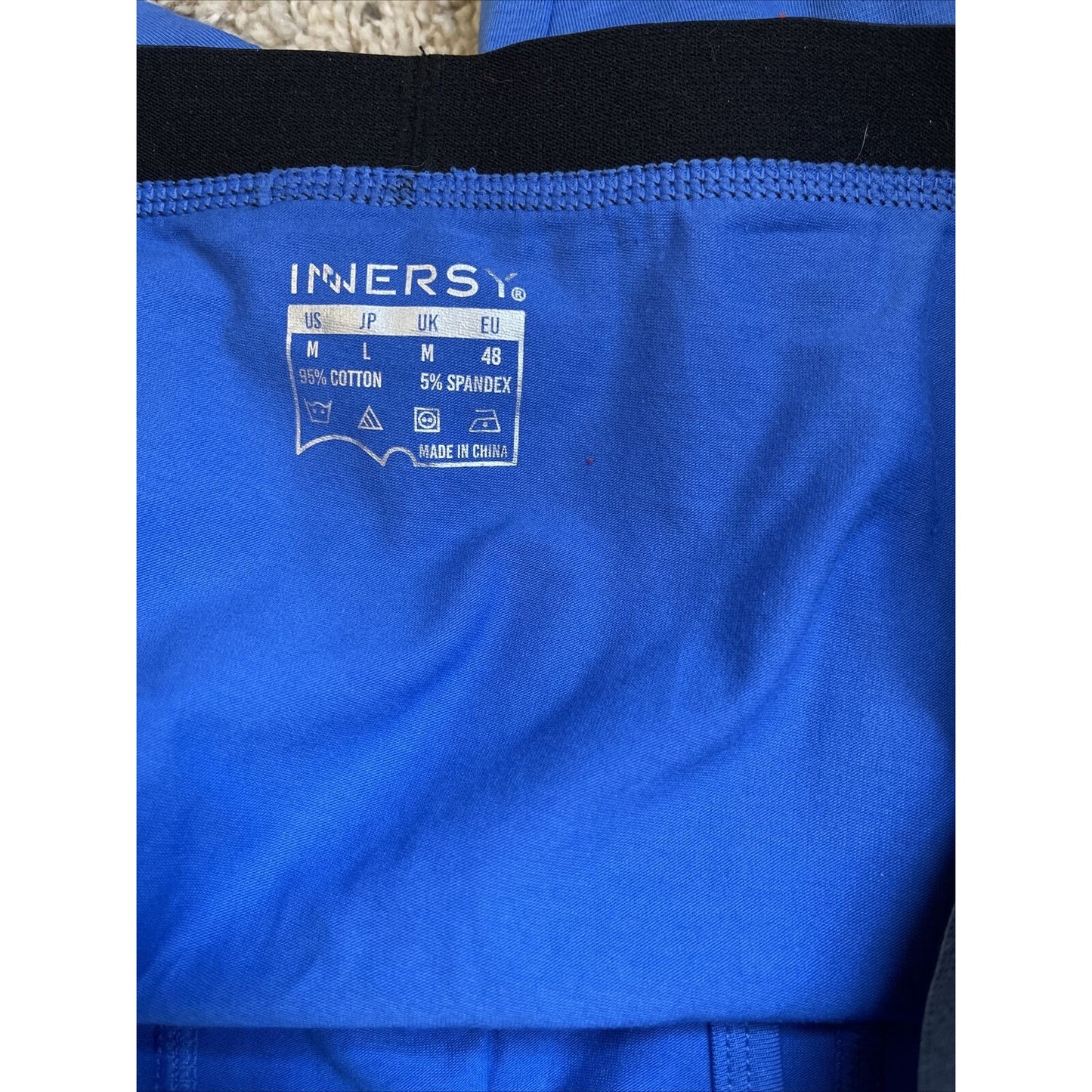 men's blue inersy weekly medium compression shorts