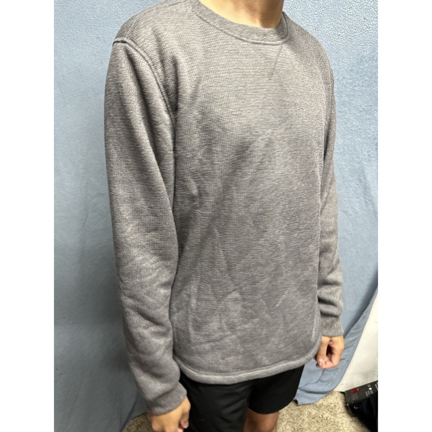 Men’s Pullover Gray B.C. Clothing Heritage Sweater Large