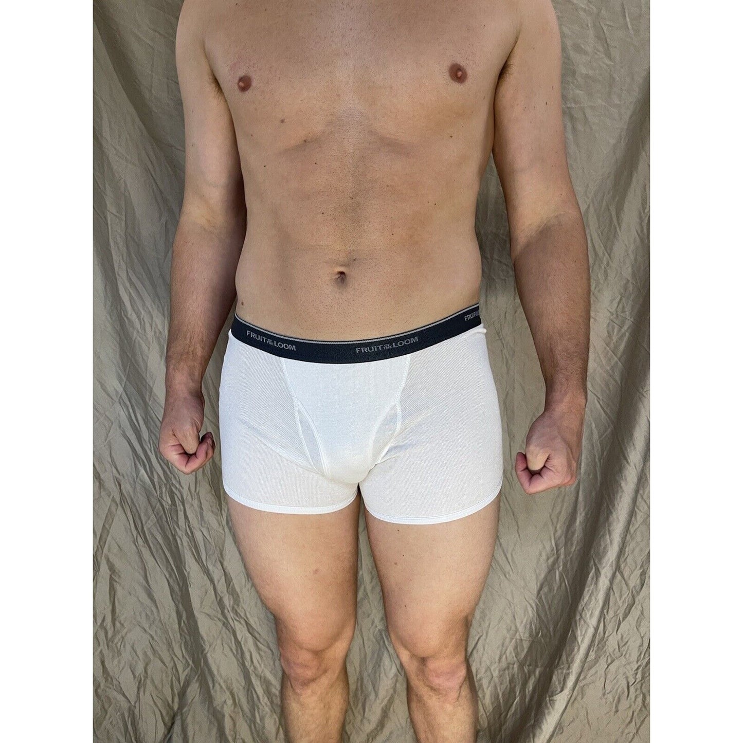 boy's large fruit of the loom boxer brief White
