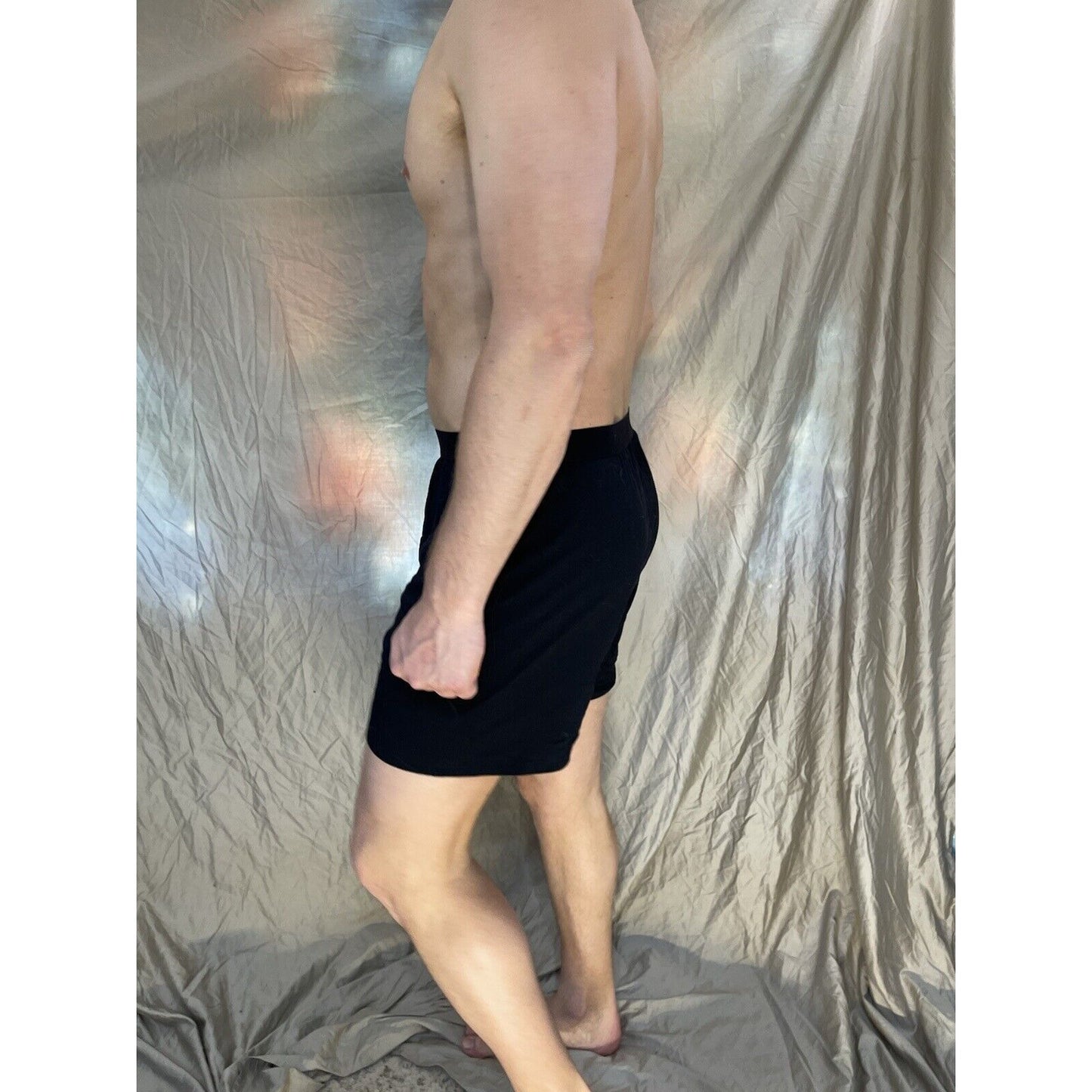 men's black innersy cotton blxer shorts knit boxer Medium