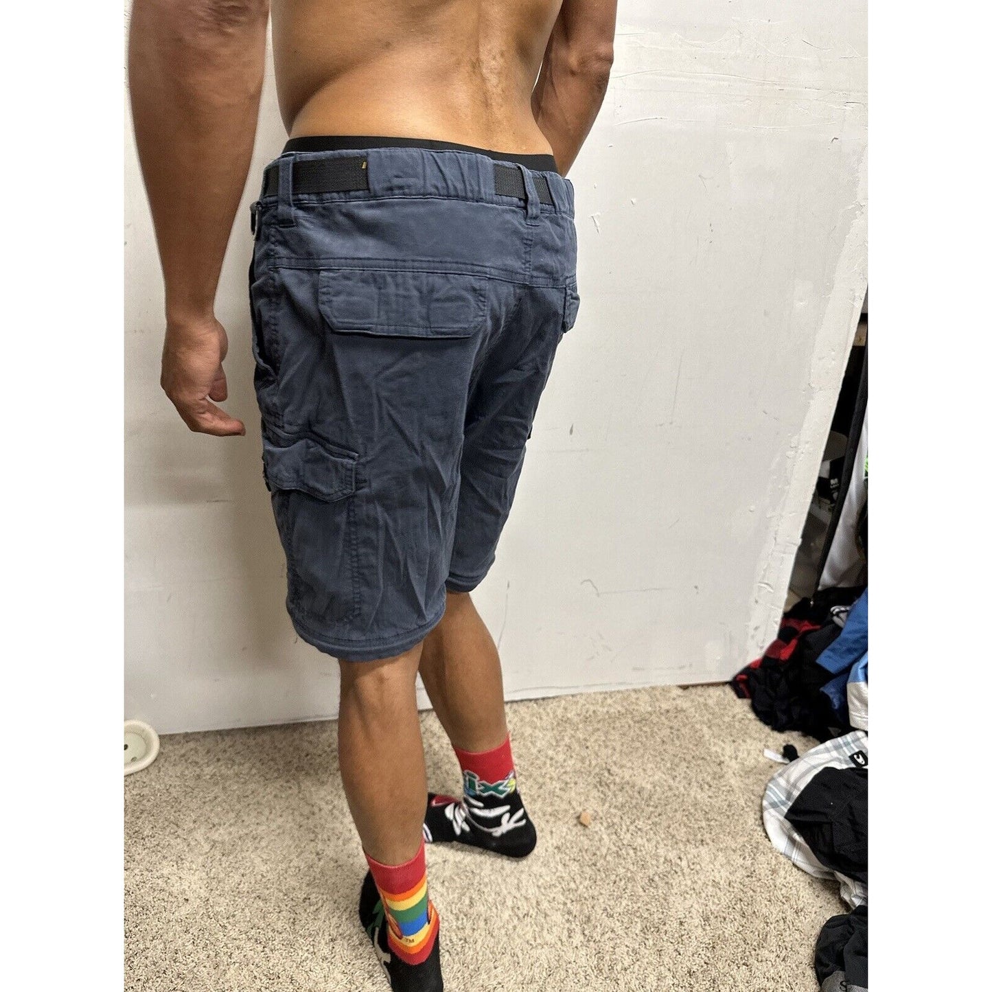 Men’s Dark Blue BC Clothing Size 30 Cargo Shorts