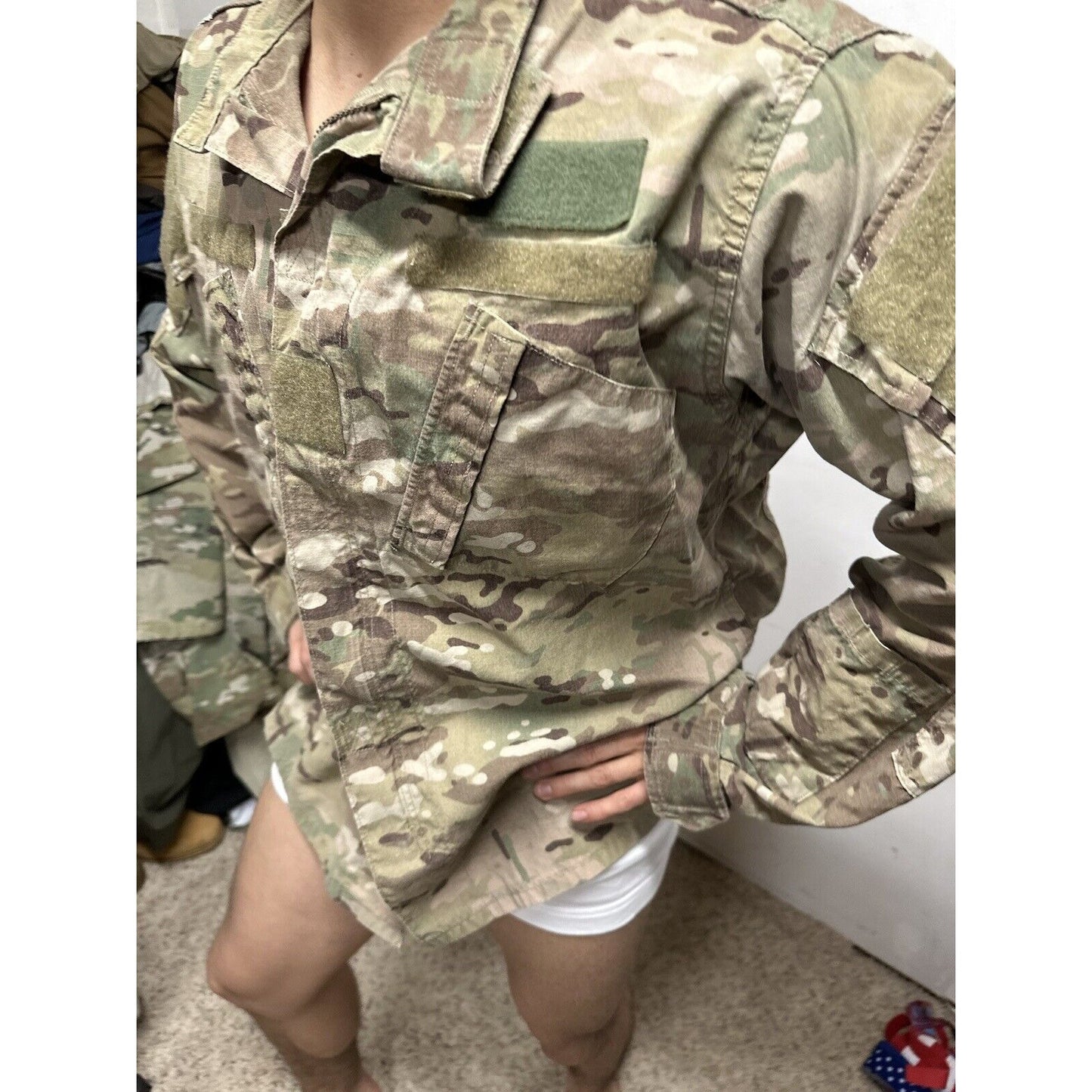 Men’s Medium Regular Ocp Flame Resistant Army Combat Uniform Top Blouse USAF