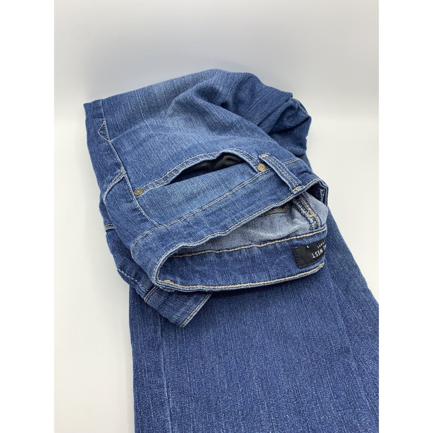 Womens Nine West Dark Denim Bootcut Jeans Size 12/30 Average