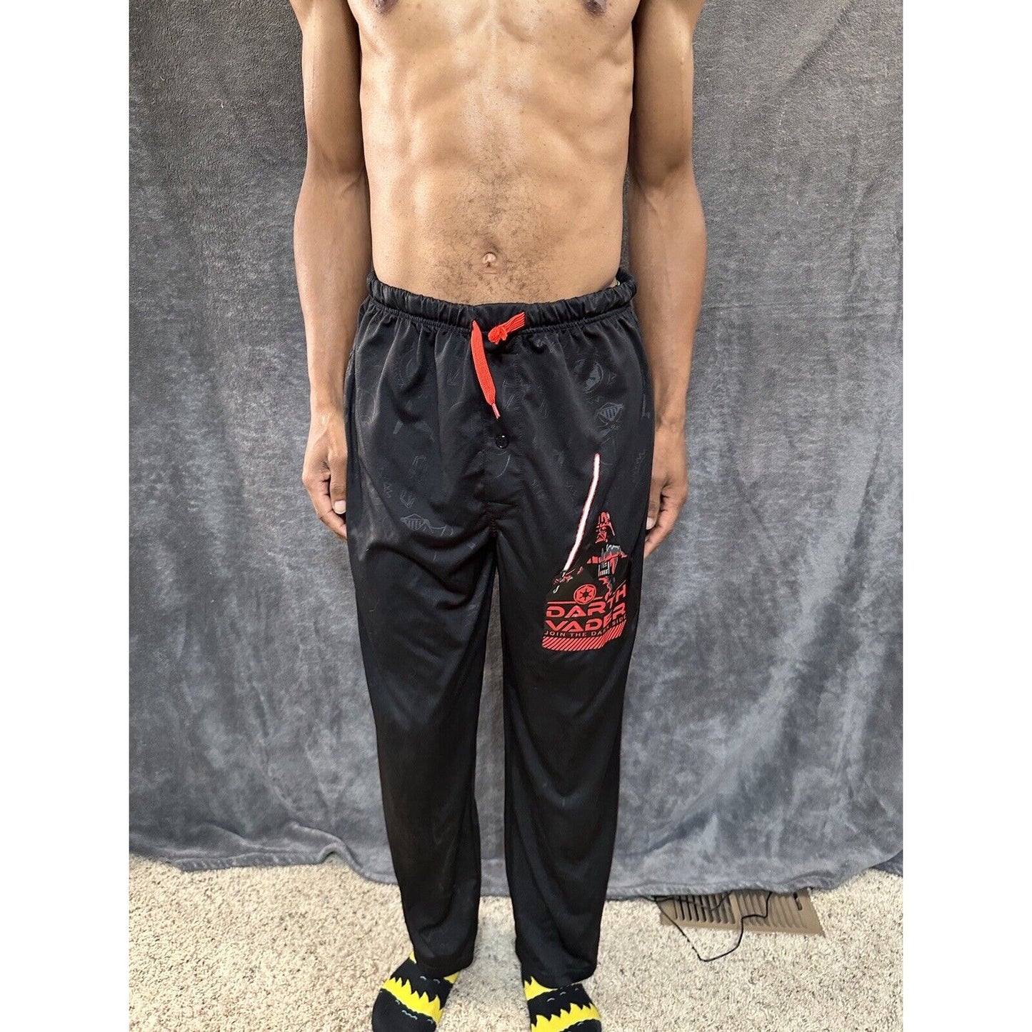 Men’s Black Star Wars Medium Darth Vader Join The Dark Side Pajama Pants Lounge