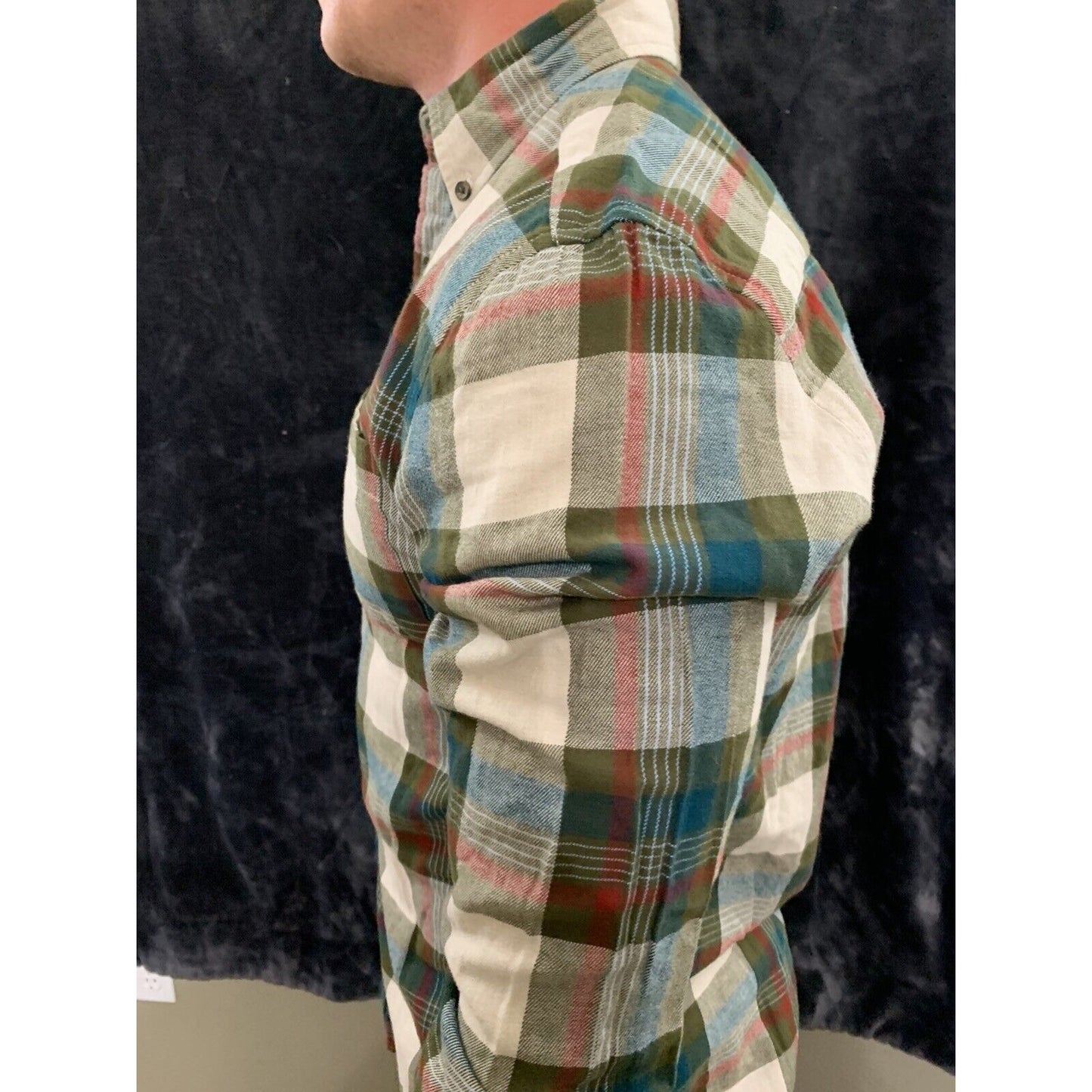 St.Johns Bay Heavy Flannel Button Down Shirt - Men's Size Small