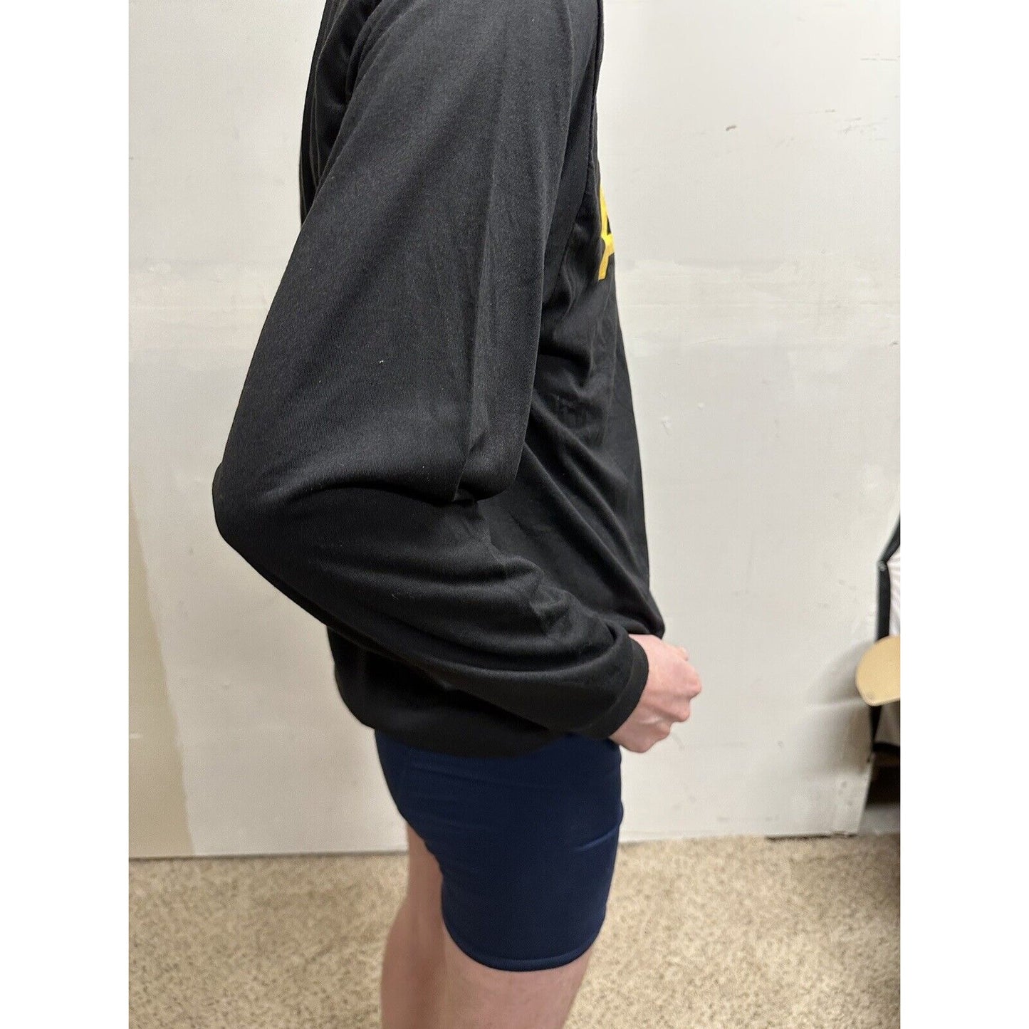 army physical fitness uniform medium long sleeve black poly APFU