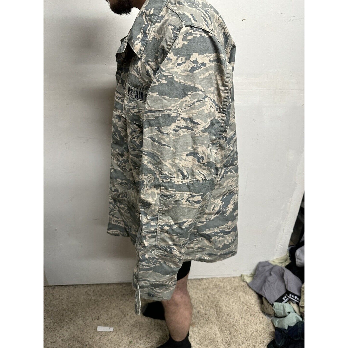 Men’s USAF Abu Airman Battle Uniform Civil Air Patrol Tool Uniform Blouse 46R