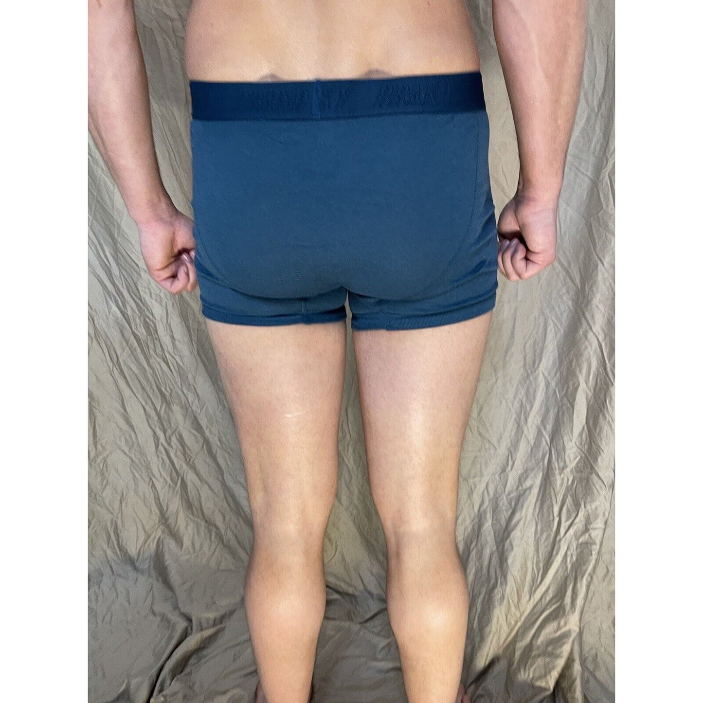 men's blue lucky brand blue medium boxer briefs cotton modal blend
