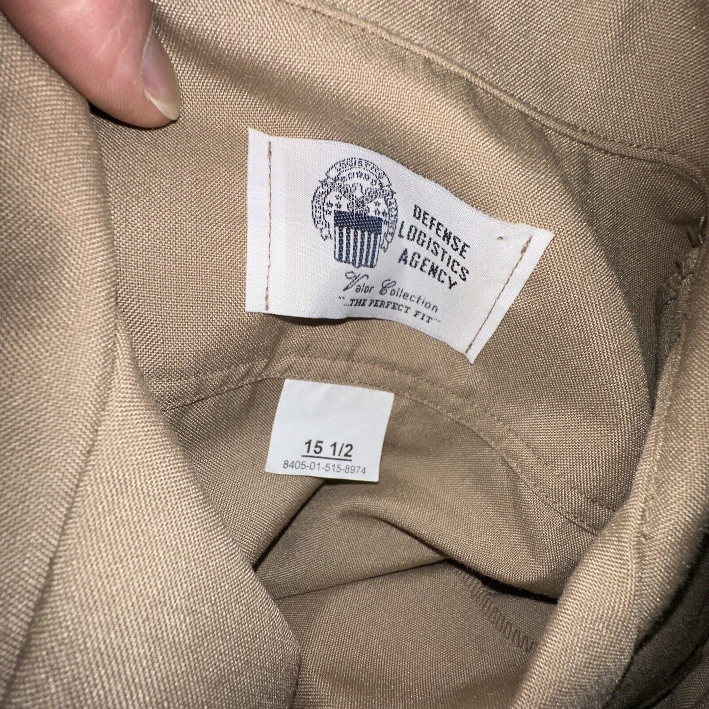 usmc marines defense logistics 15 1/2 short sleeve dress shirt e-5 sergeant rank