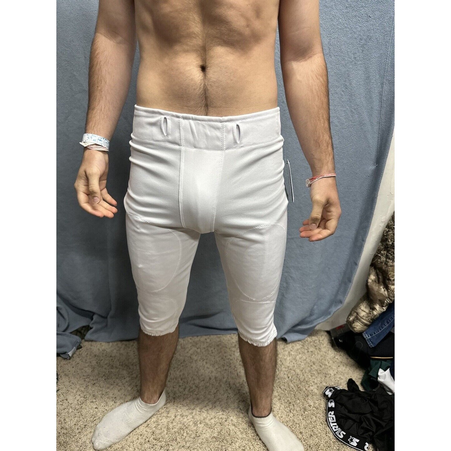 Champro Touchback Non-Integrated (No Pads) Football Pants Adult Medium White