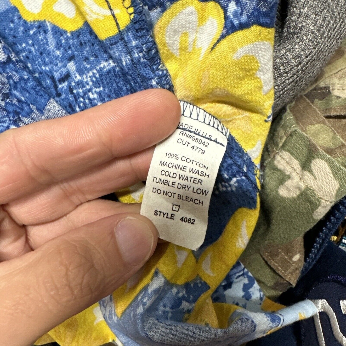 Men’s Medium Social Awearness Blue Yellow UCLA Button Up Shirt Short Sleeve