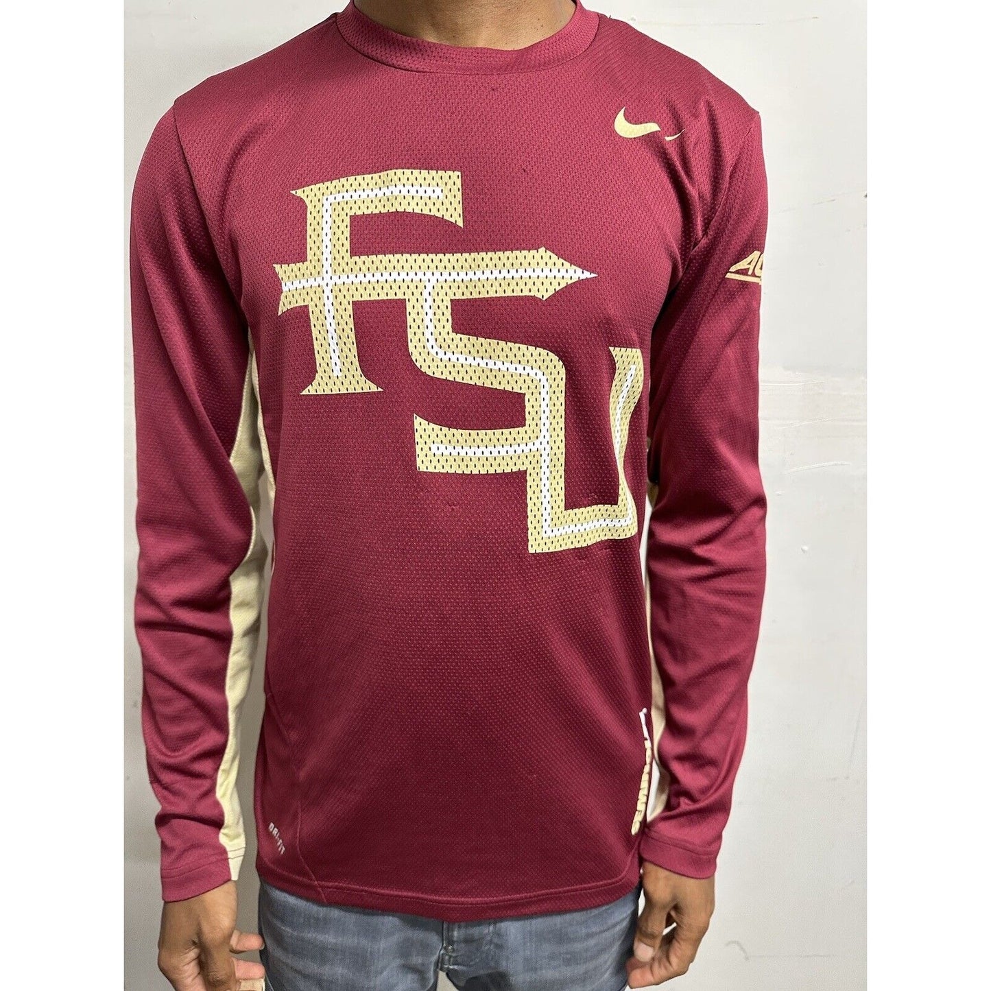 Men’s Nike Medium Florida State University Seminoles Red Long Sleeve Shirt