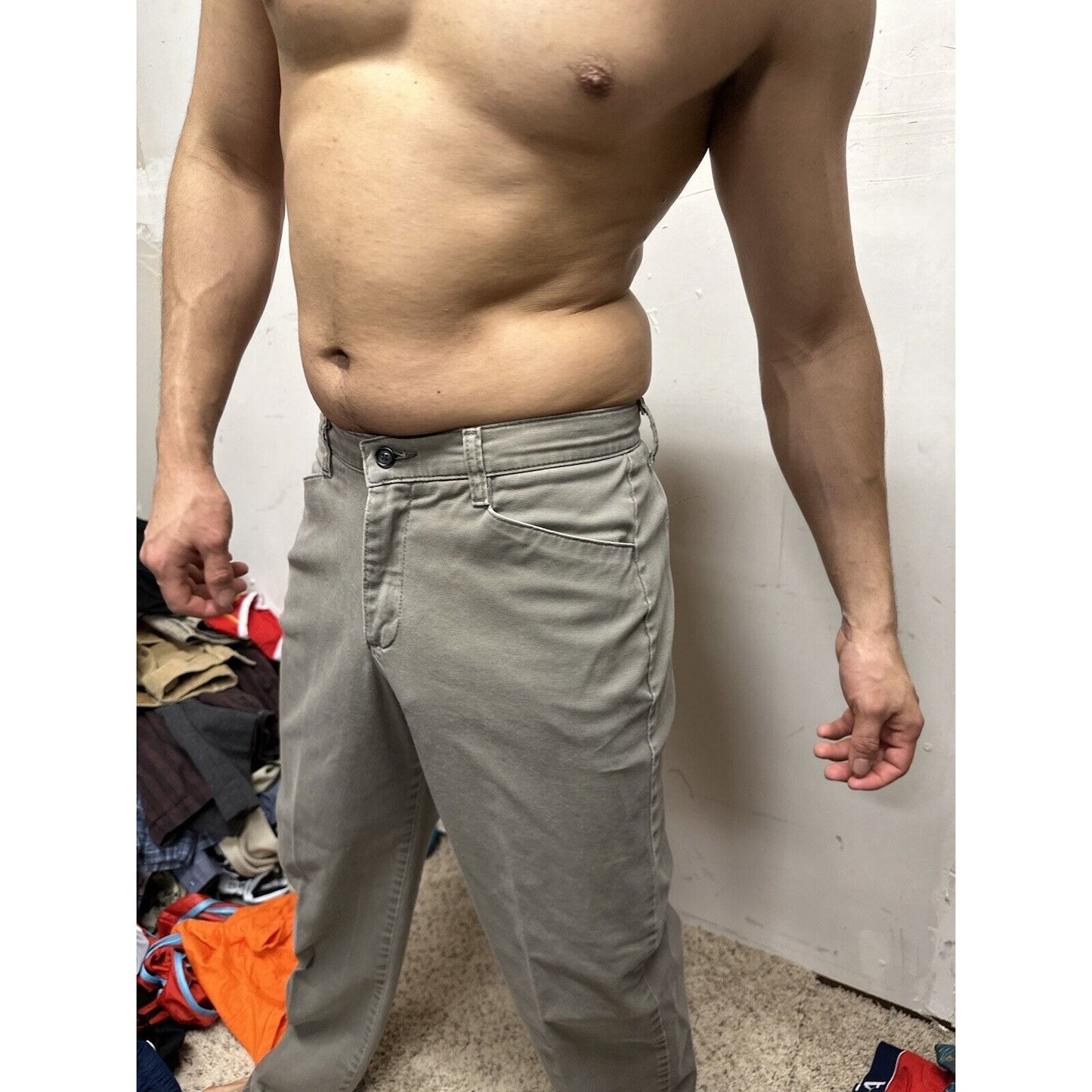 Men’s Lee At The Waist 8 Short Grey Pants perhaps women’s jeans?
