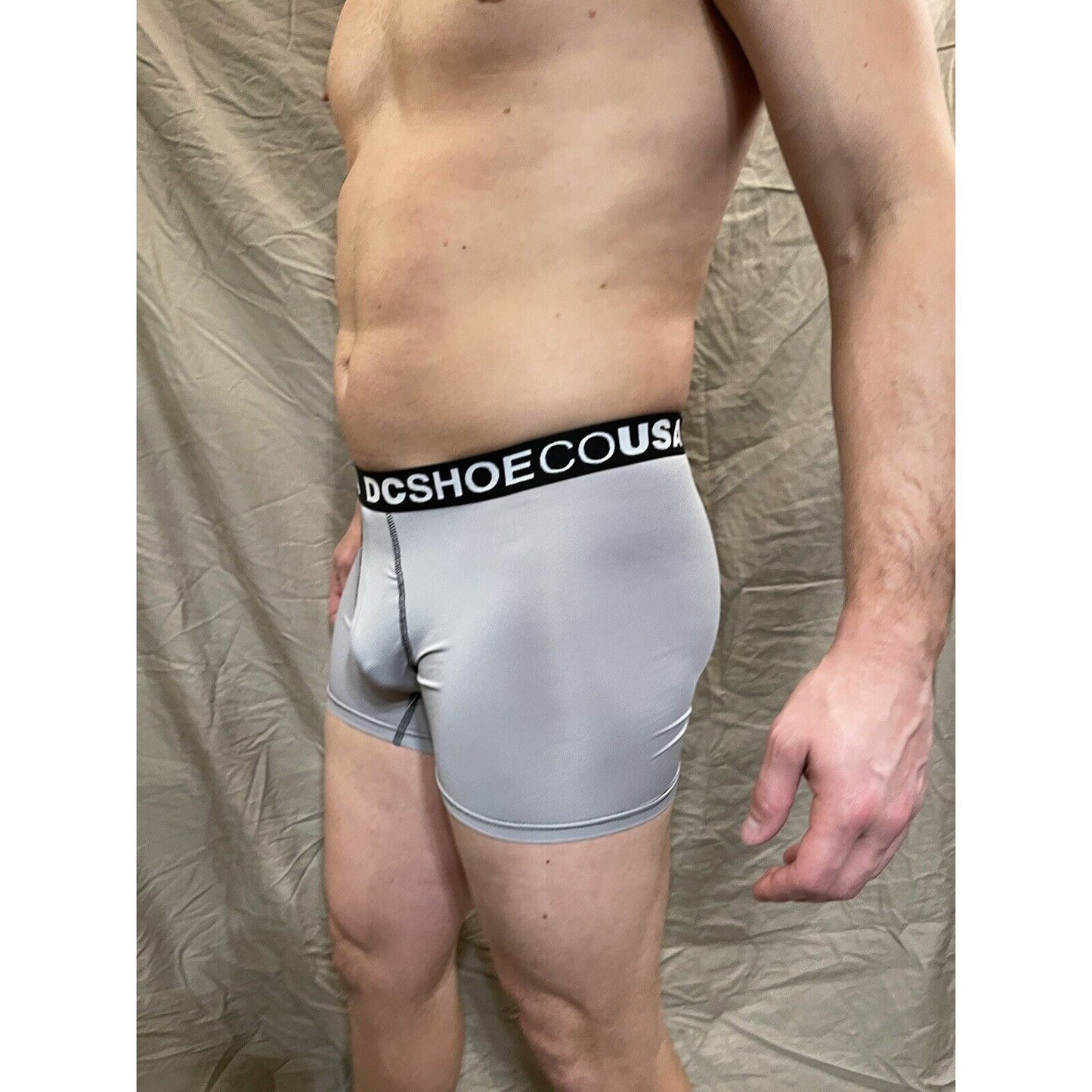men's gray dc shoe company boxer briefs small
