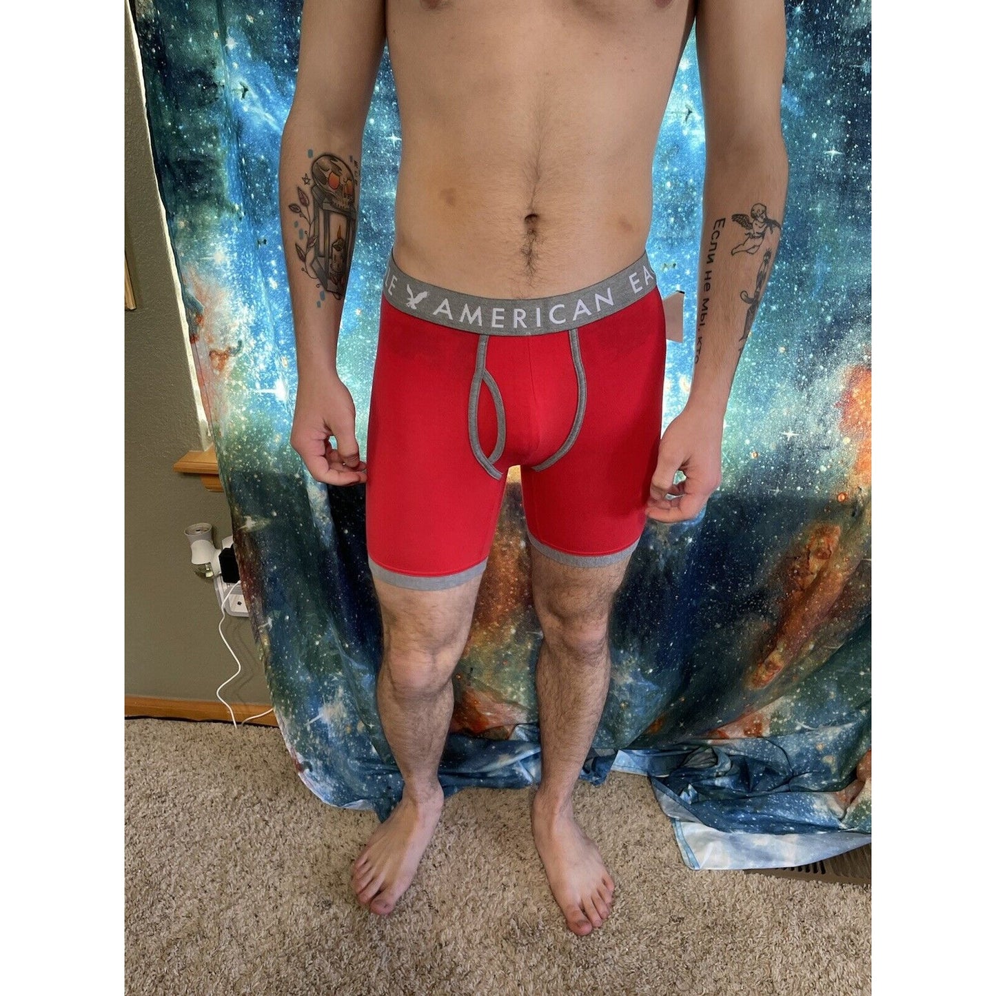 men's red american eagle compression shorts small New And Unworn