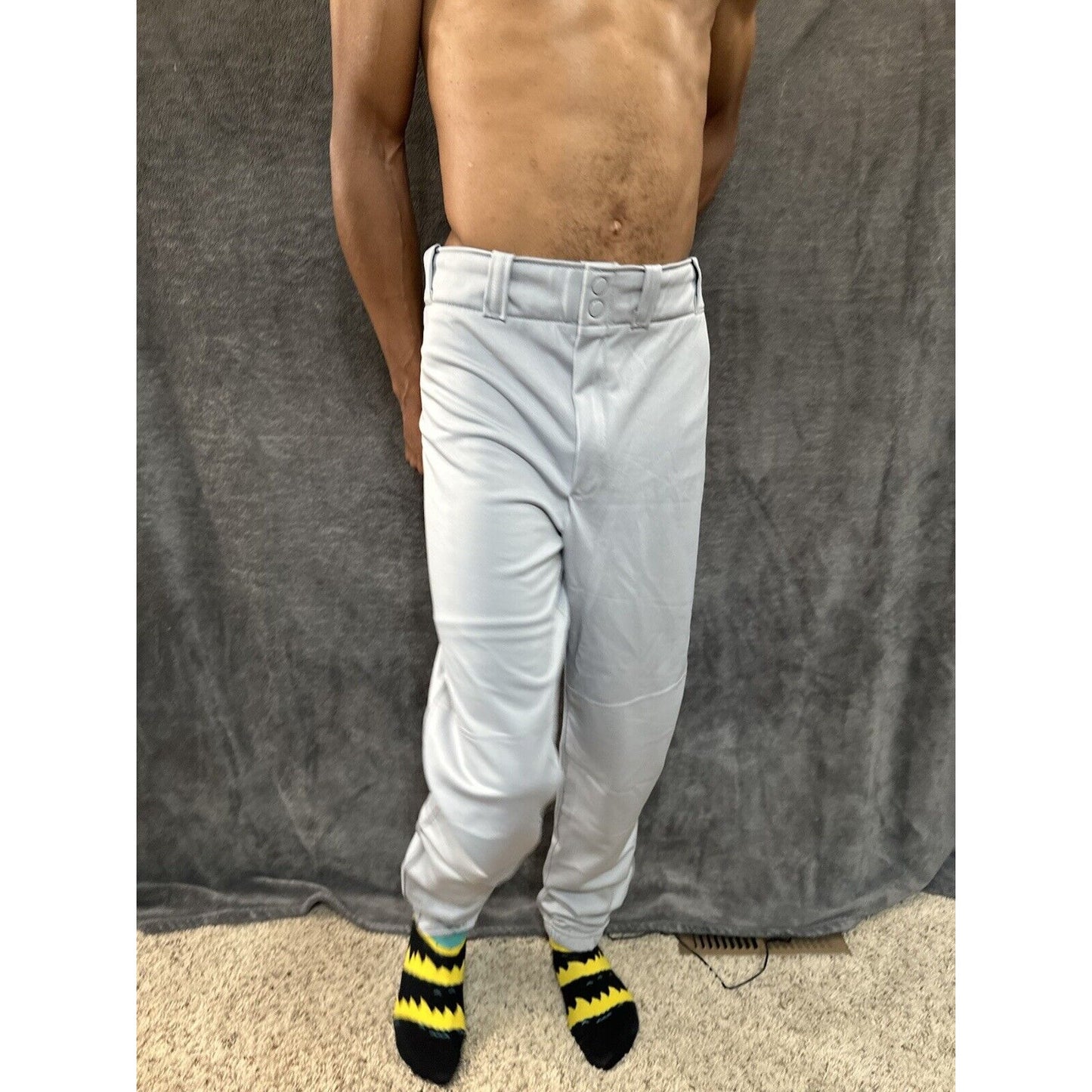 Men’s Gray Wilson Large Baseball Pants