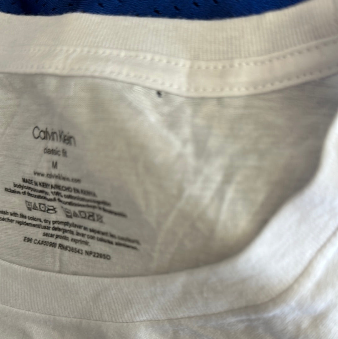 Men’s white Calvin Klein undershirt size medium