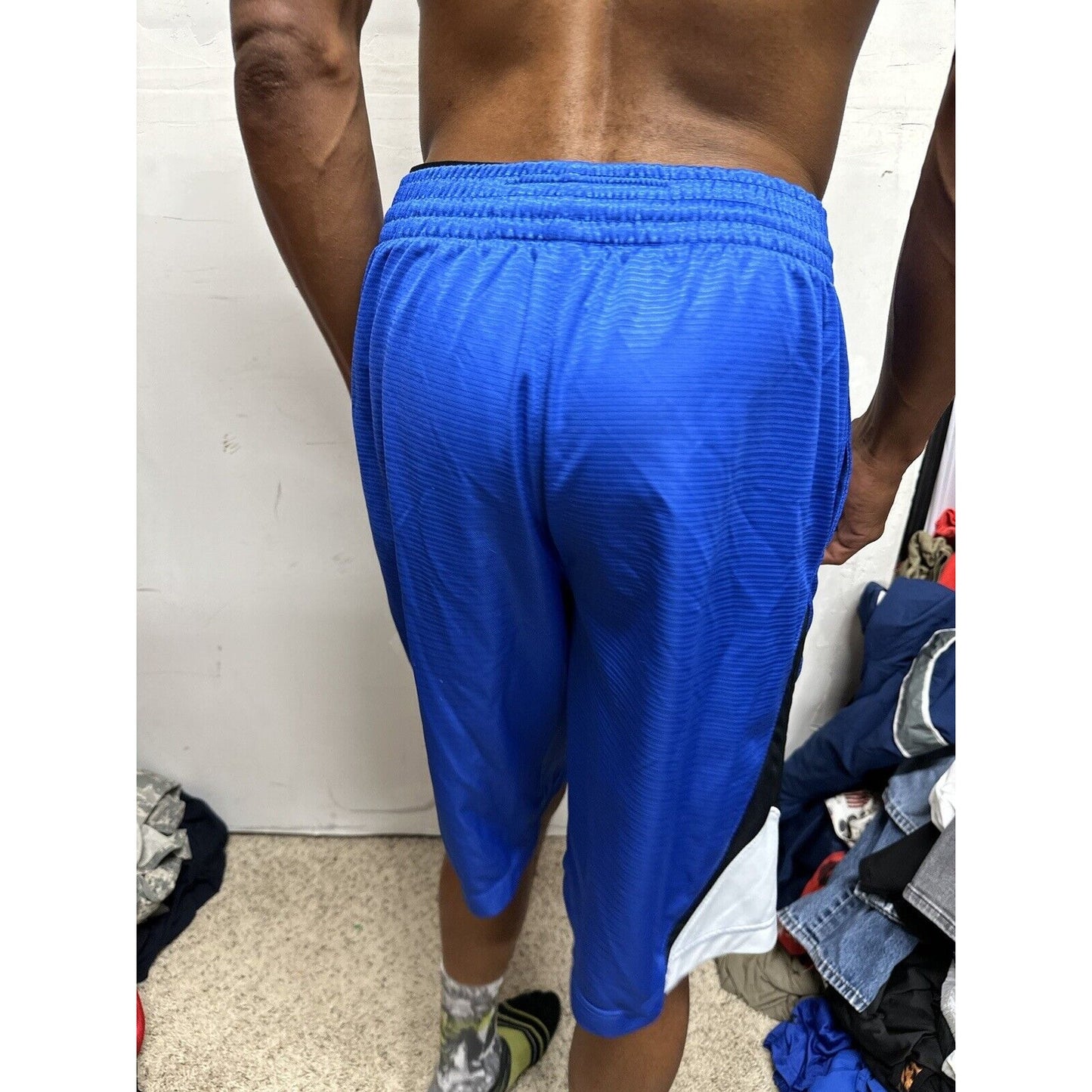 Men’s Blue Nike Basketball Medium Shorts With Pockets