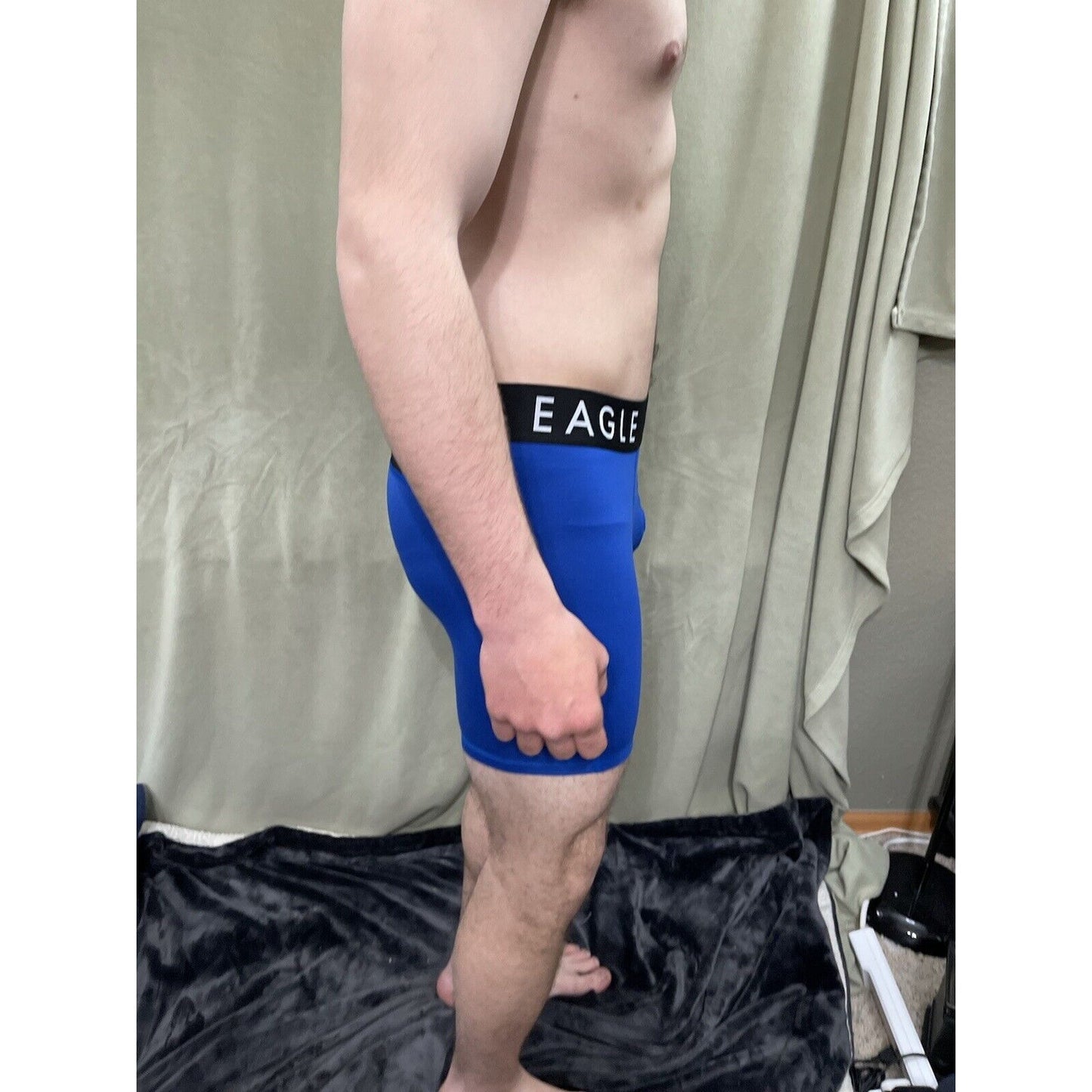 Men’s Royal Blue American Eagle Flex Mesh Compression Shorts Medium New