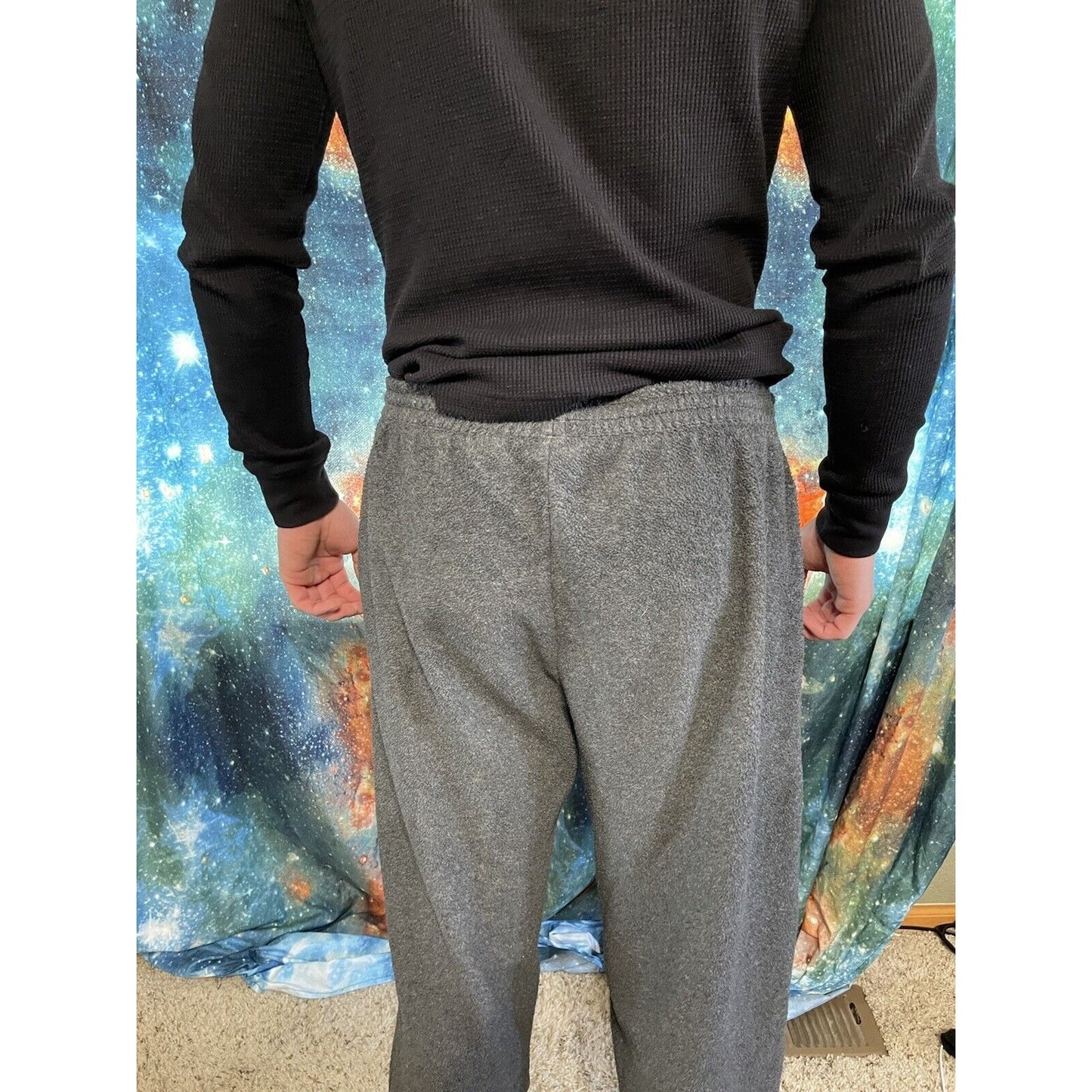 Men’s Fila Large Gray Sweat Pants With Pockets