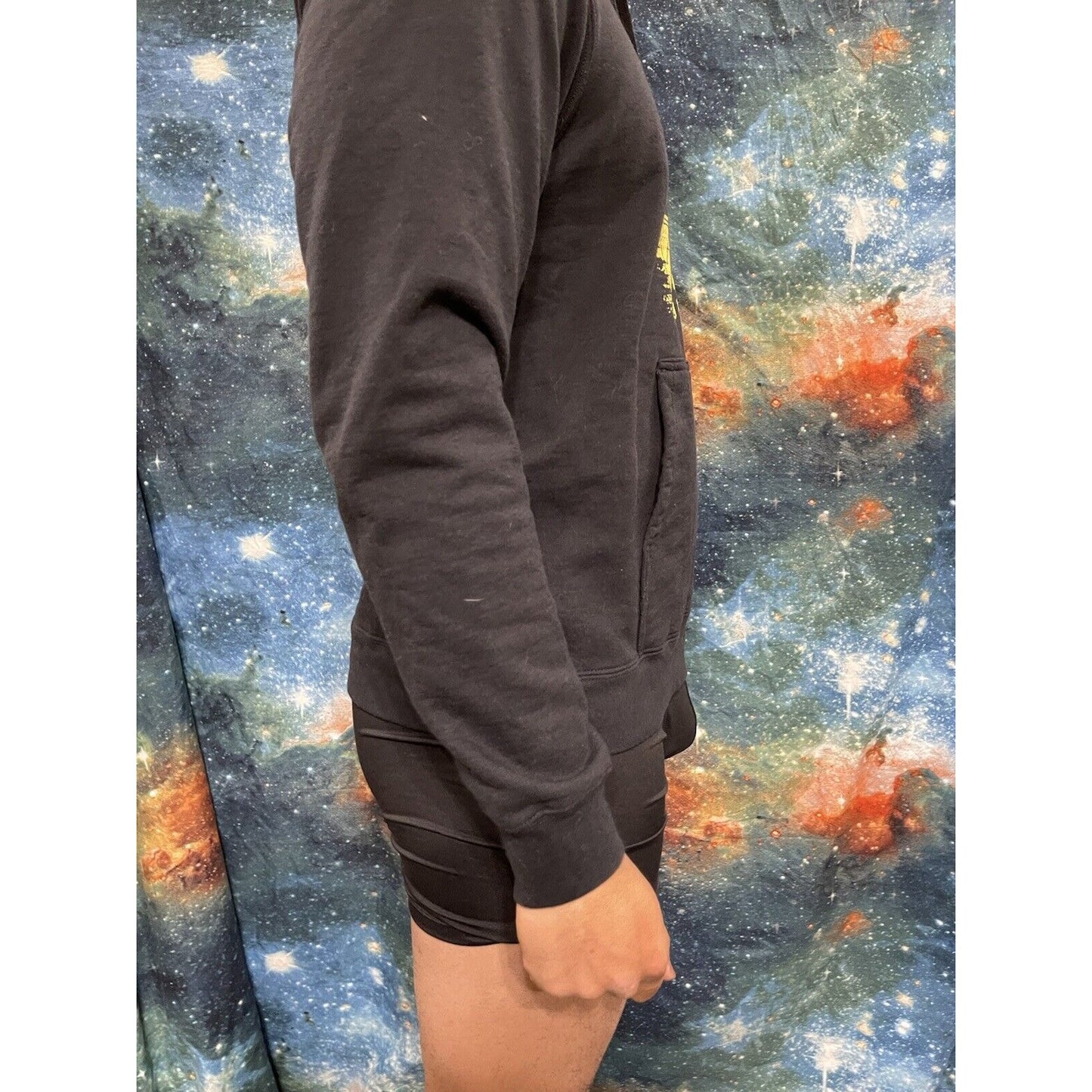 Men’s Medium Black Stop Asian Hate Hoodie Port & Company