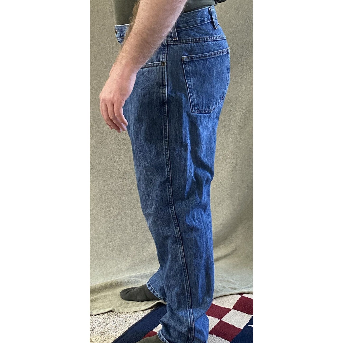 Bass Pro Shops RedHead Men’s 38x32 Relaxed Fit Blue Medium-wash Cotton Jeans