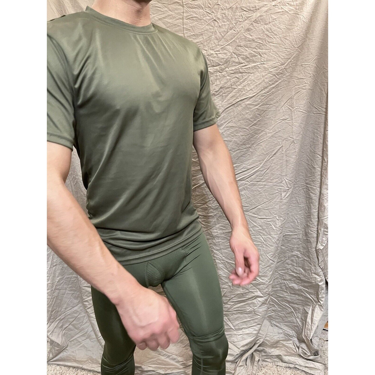 Men's Augusta Sportswear Moisture Management Athletic shirt Olive Green Small