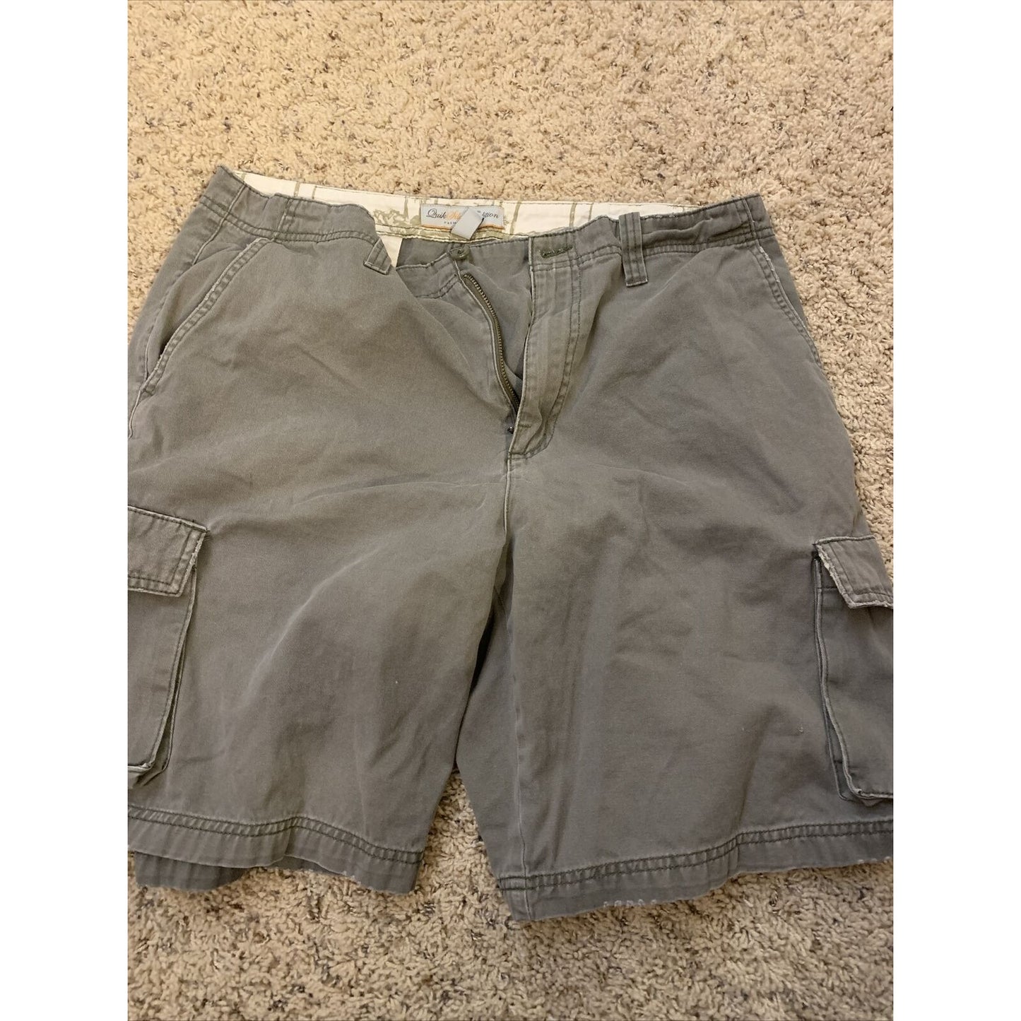 Quick Silver Edition Mens 34 Gray Rugged Cargo Shorts