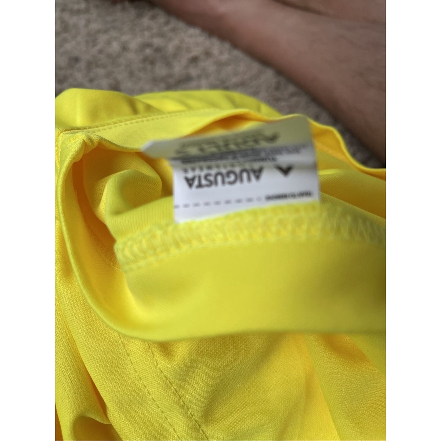 Men's Augusta Sportswear Moisture Management Athletic shirt Yellow Small