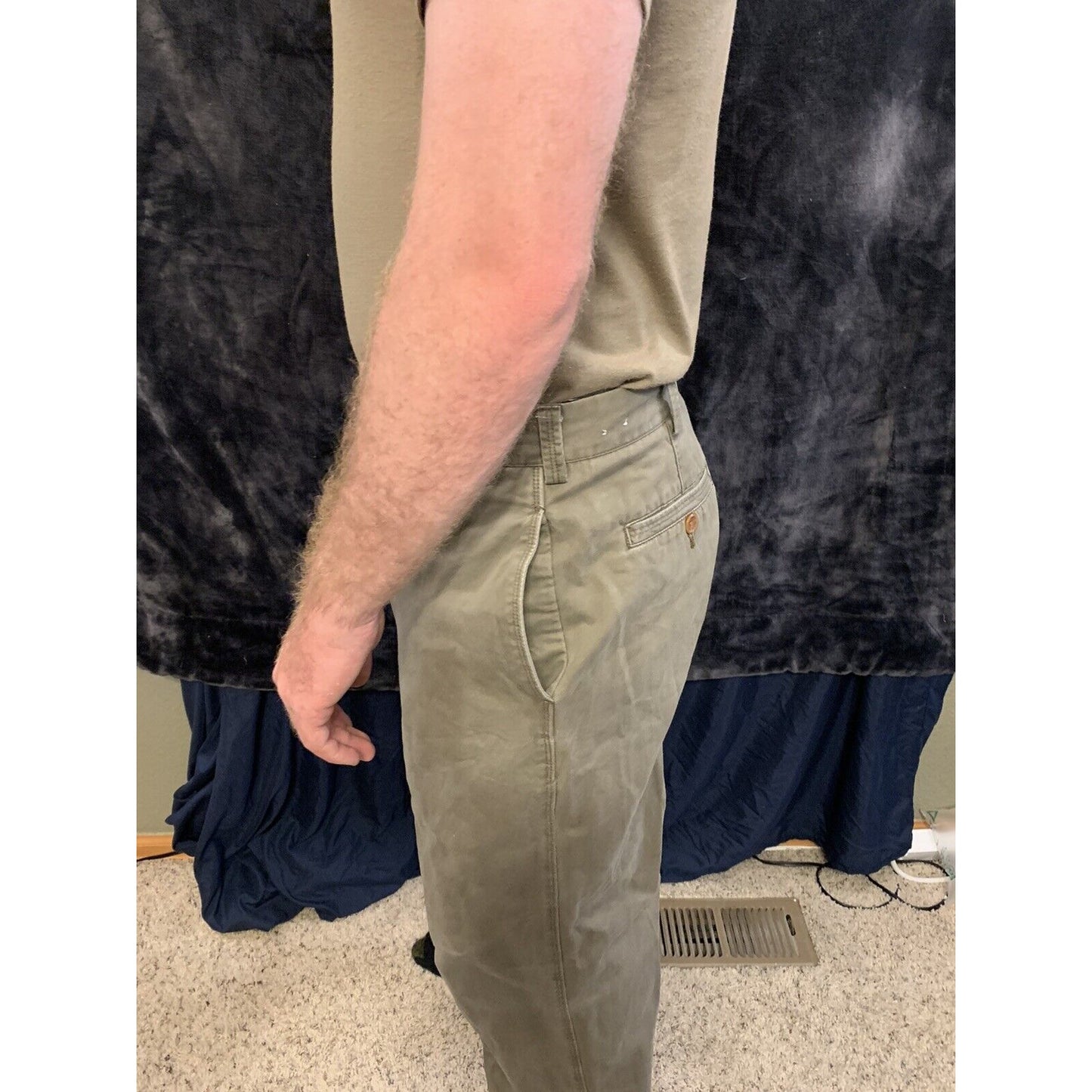 Perry Ellis Cottons Camel Brown Dress Pants 36x34