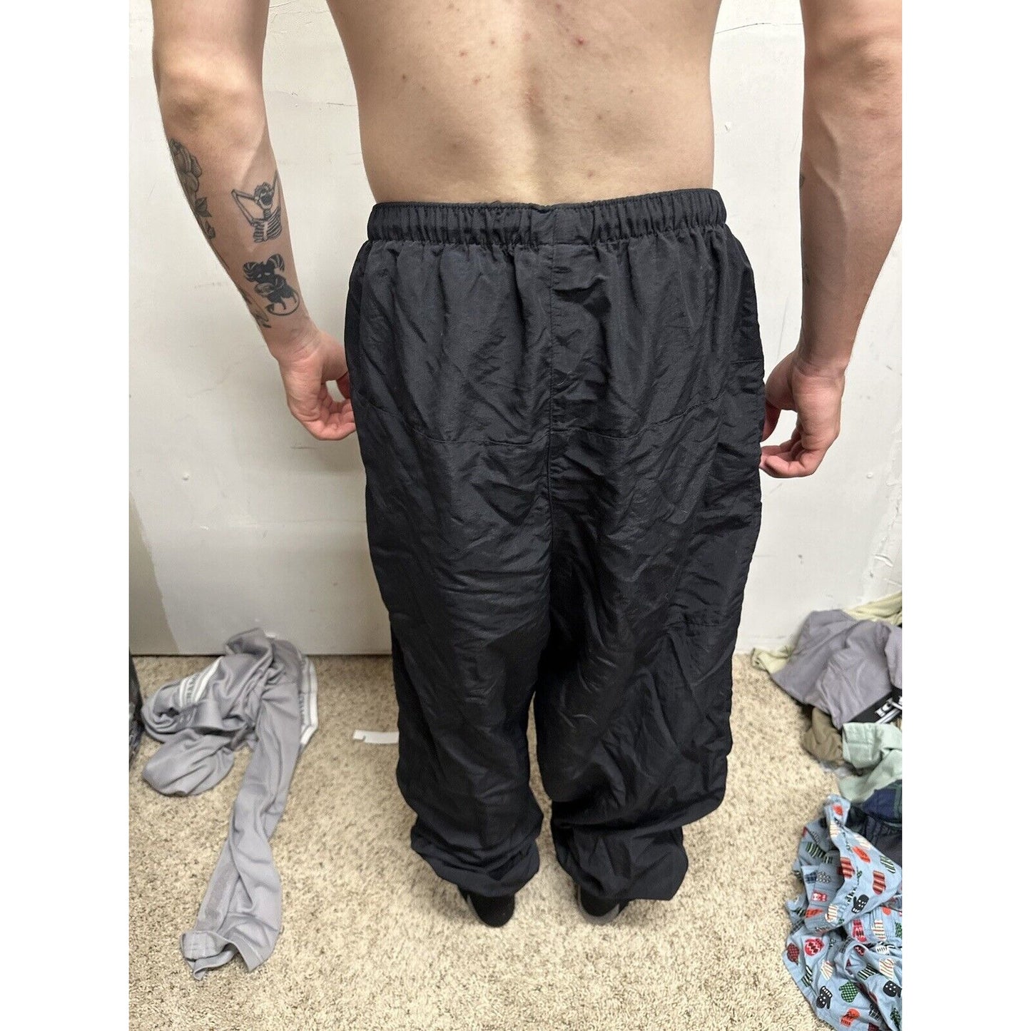 Men’s Army Pants - No Logo - XL Long Black Pt Uniform Bottoms PFU