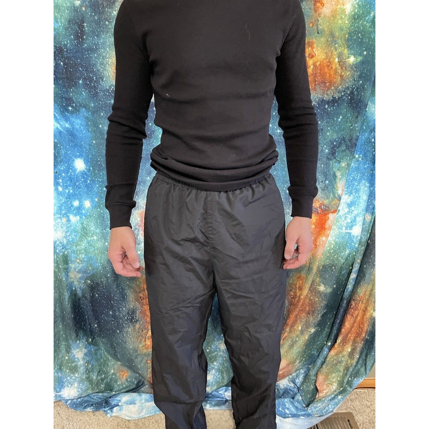 Men’s black champion medium track pants workout pants