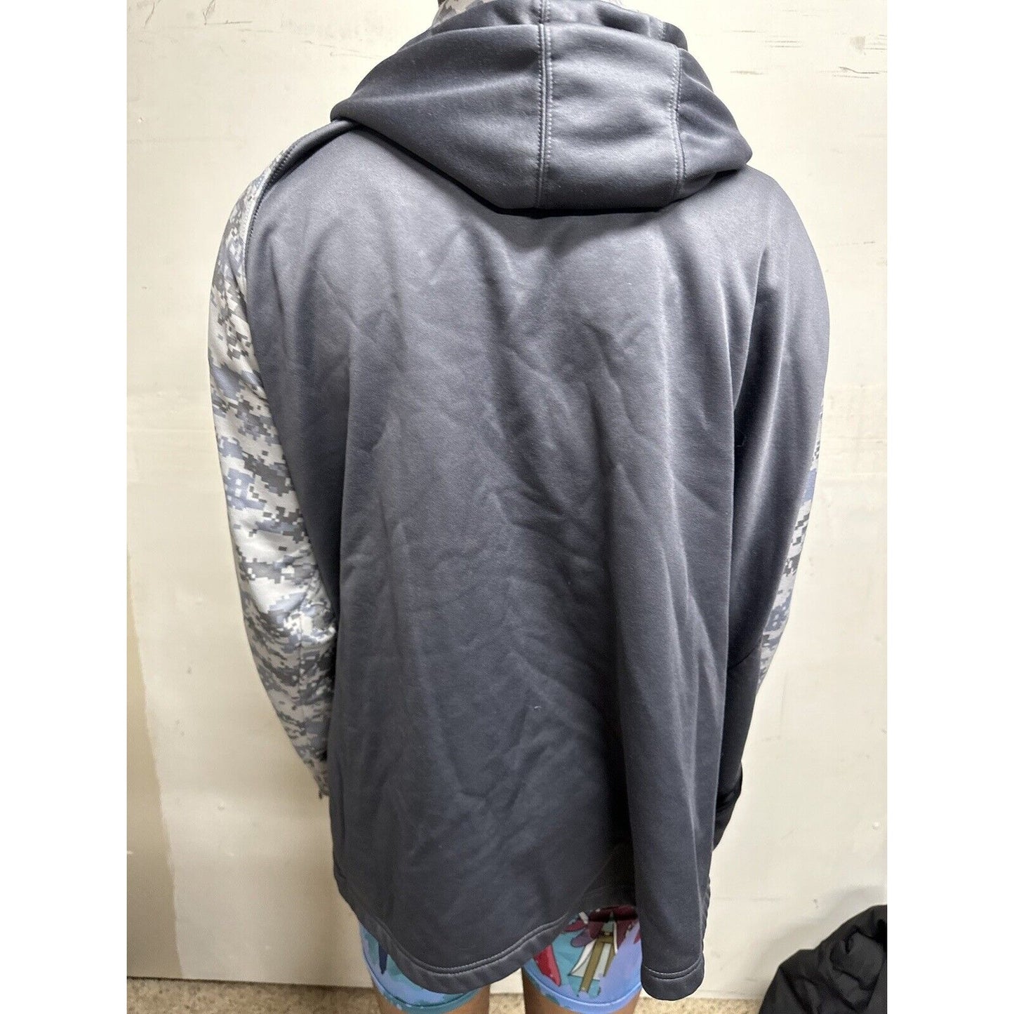 Men’s Colosseum 3XL Gray Camo Alabama Roll Tide Full Zip Hoodie Jacket