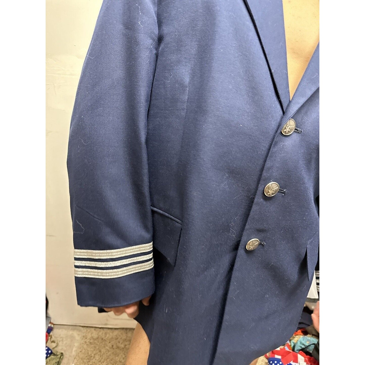 Men’s Patriot Poly Wool American Craftsman 44 Regular Military Uniform Coat