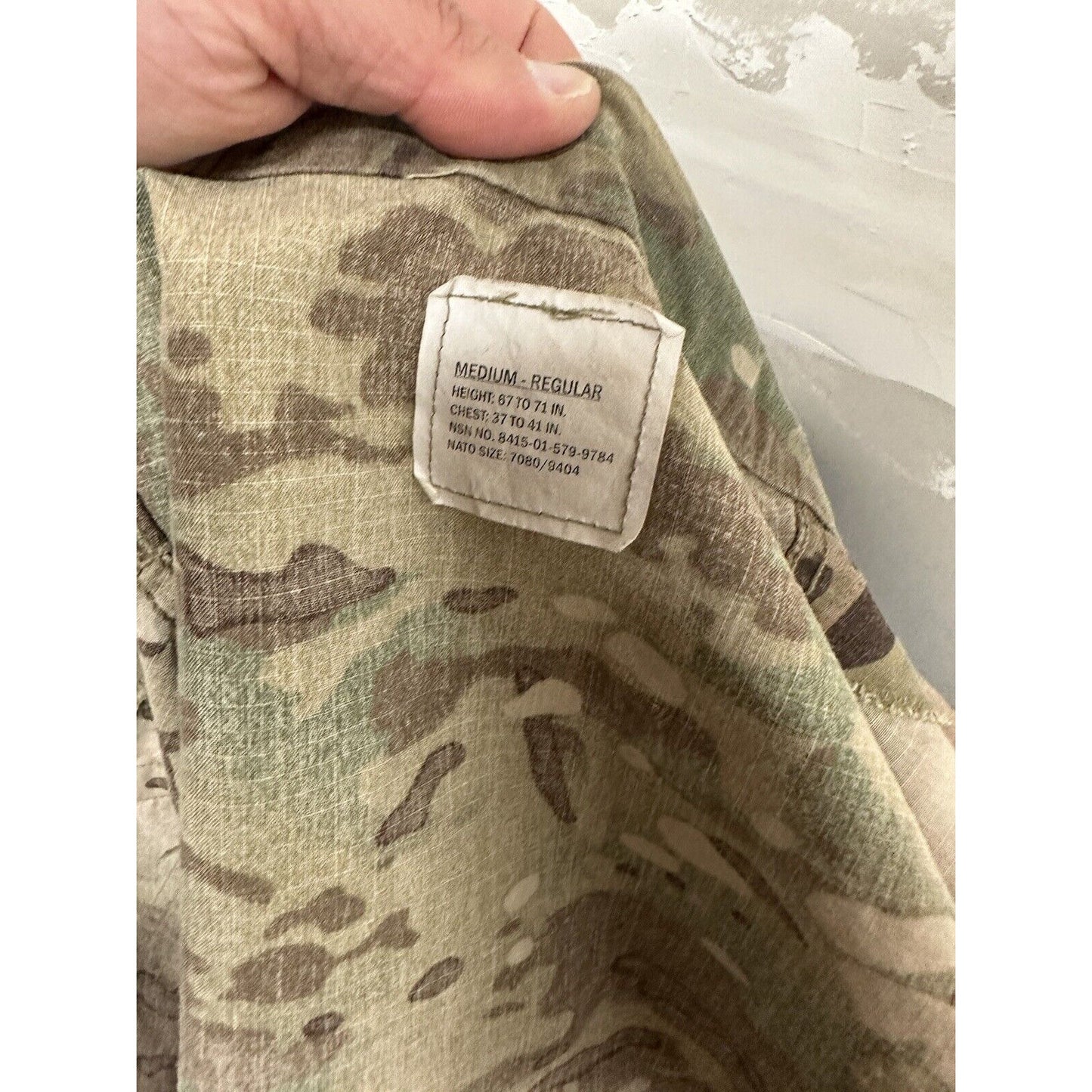Men’s Medium Regular Ocp Flame Resistant Army Combat Uniform Top Blouse USAF