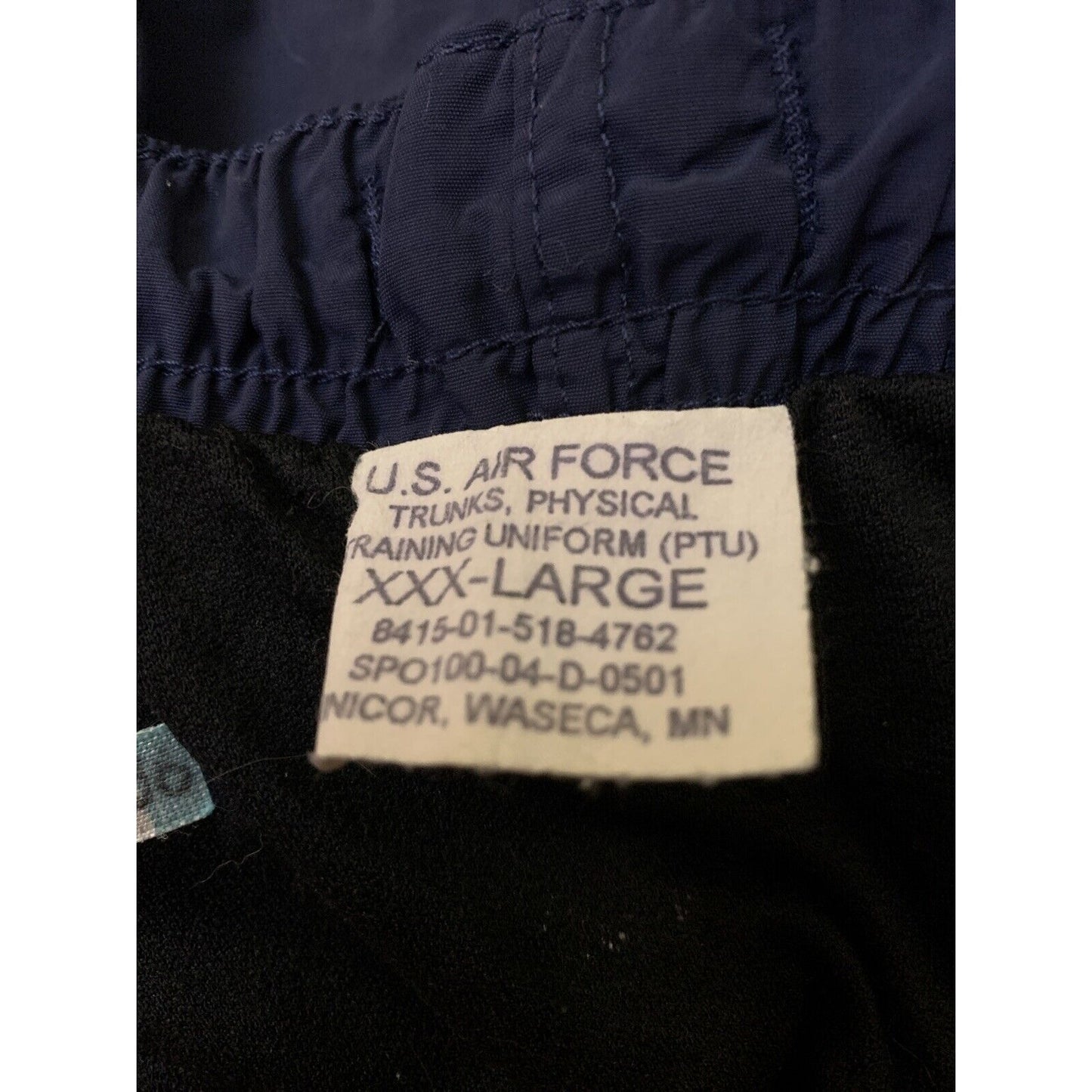 AIR FORCE USAF Physical Training Trunks / Shorts MEN'S PTU Tag is XXXL
