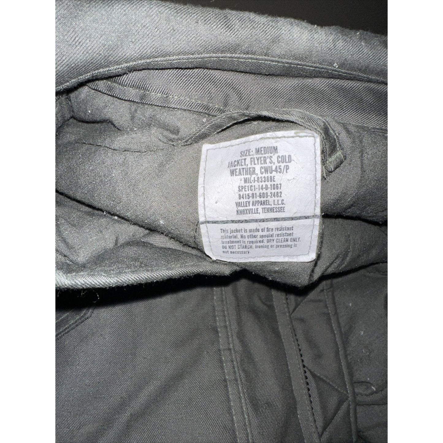 Men’s Air Force Academy USAFA Medium Jacket Flyer’s Cold Weather Flight Jacket