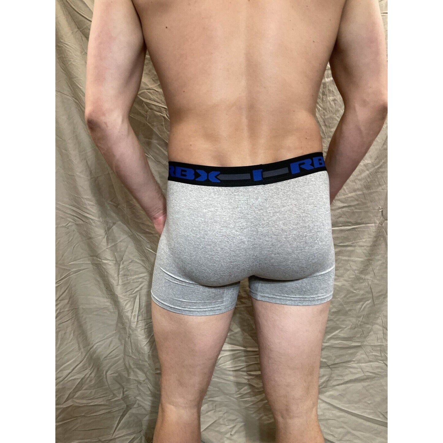 Men's RBX active gray compression shorts medium
