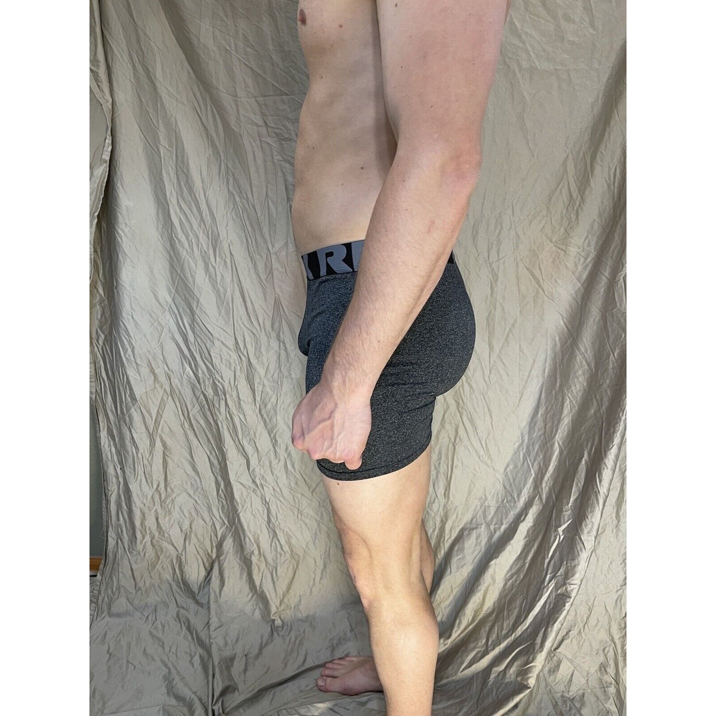 men's RBX Dark gray large compression boxer briefs