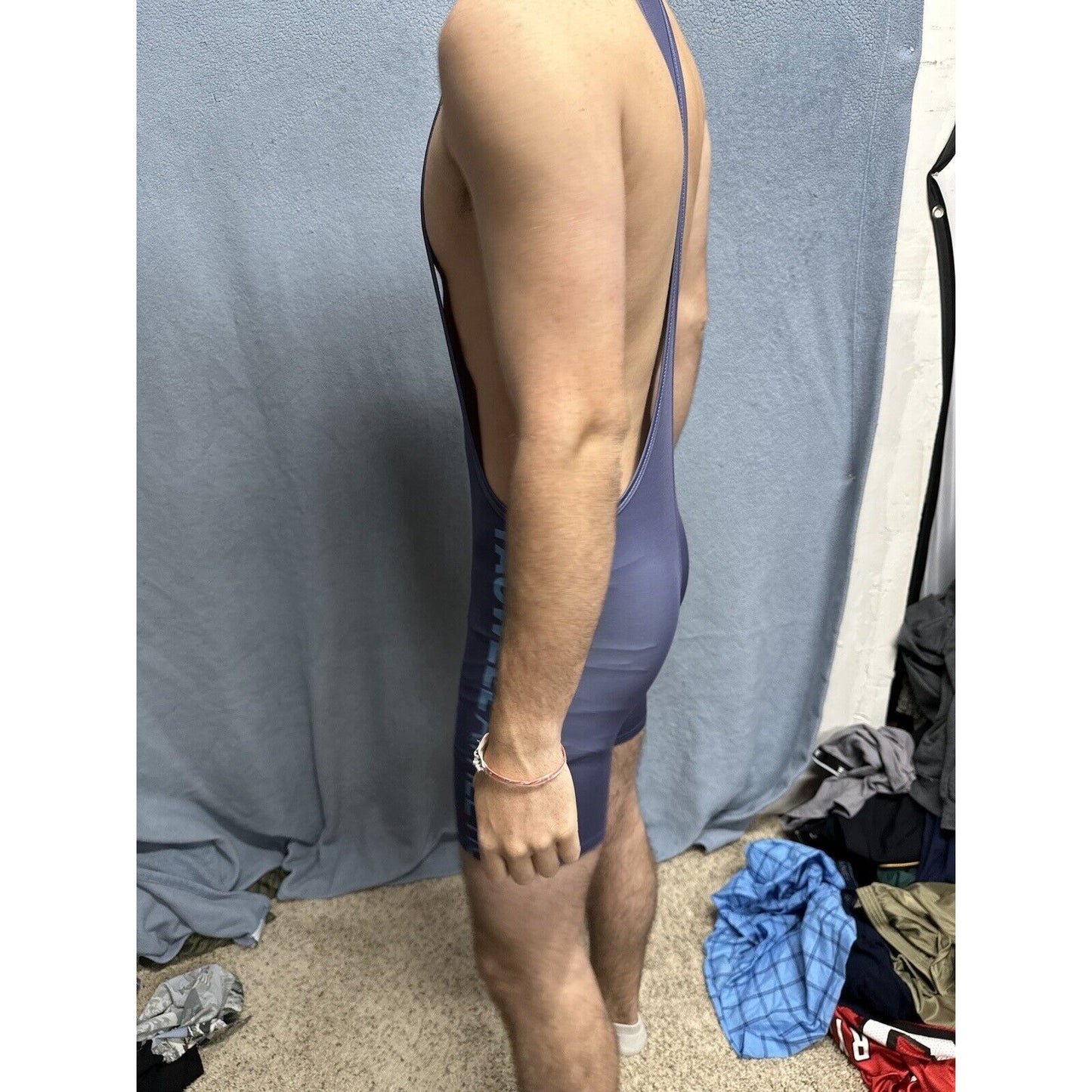 Men’s Tauwell Athletics Gray Wrestling Singlet