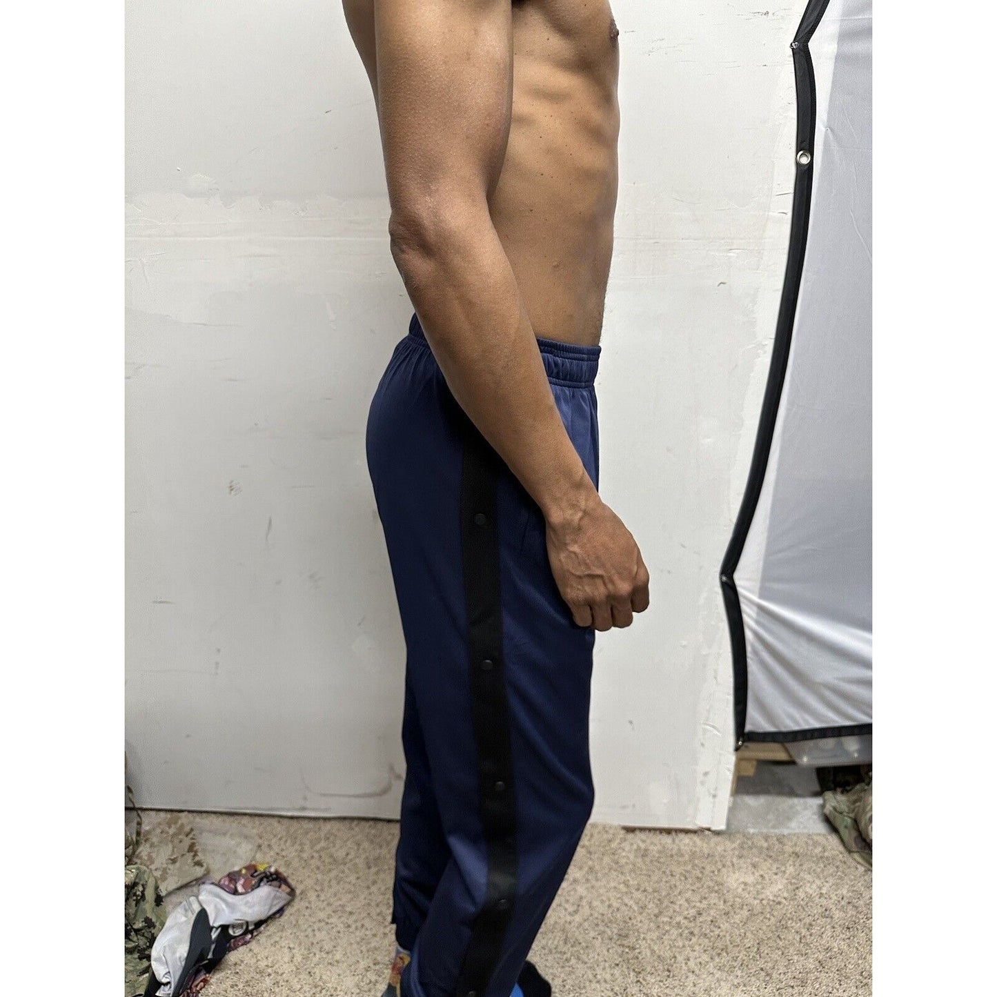 baleaf mens pants Snap Sides Track/basketball small blue