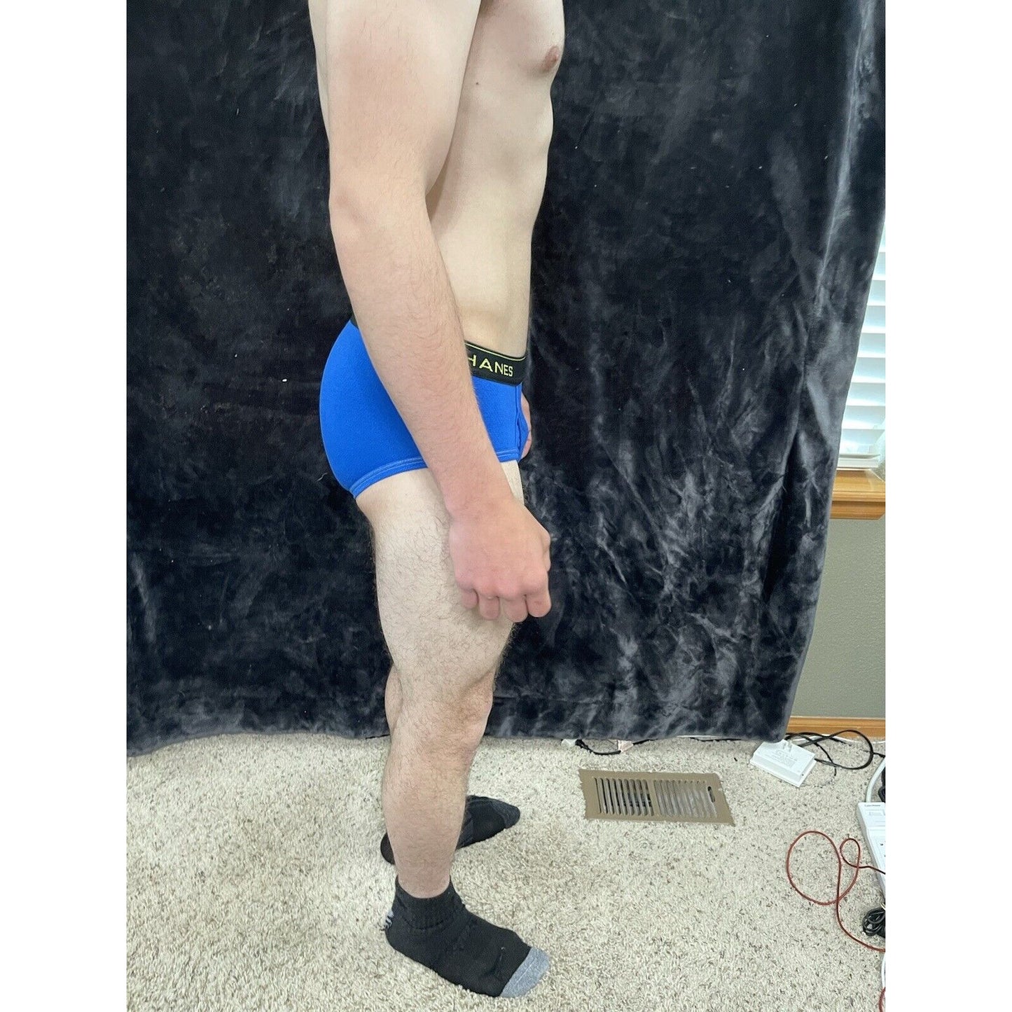 Men’s Small Hanes Royal Blue Briefs Comfort Cool