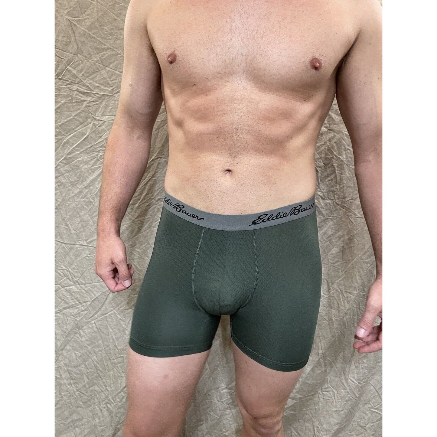 men's eddie bauer dark green medium boxer brief