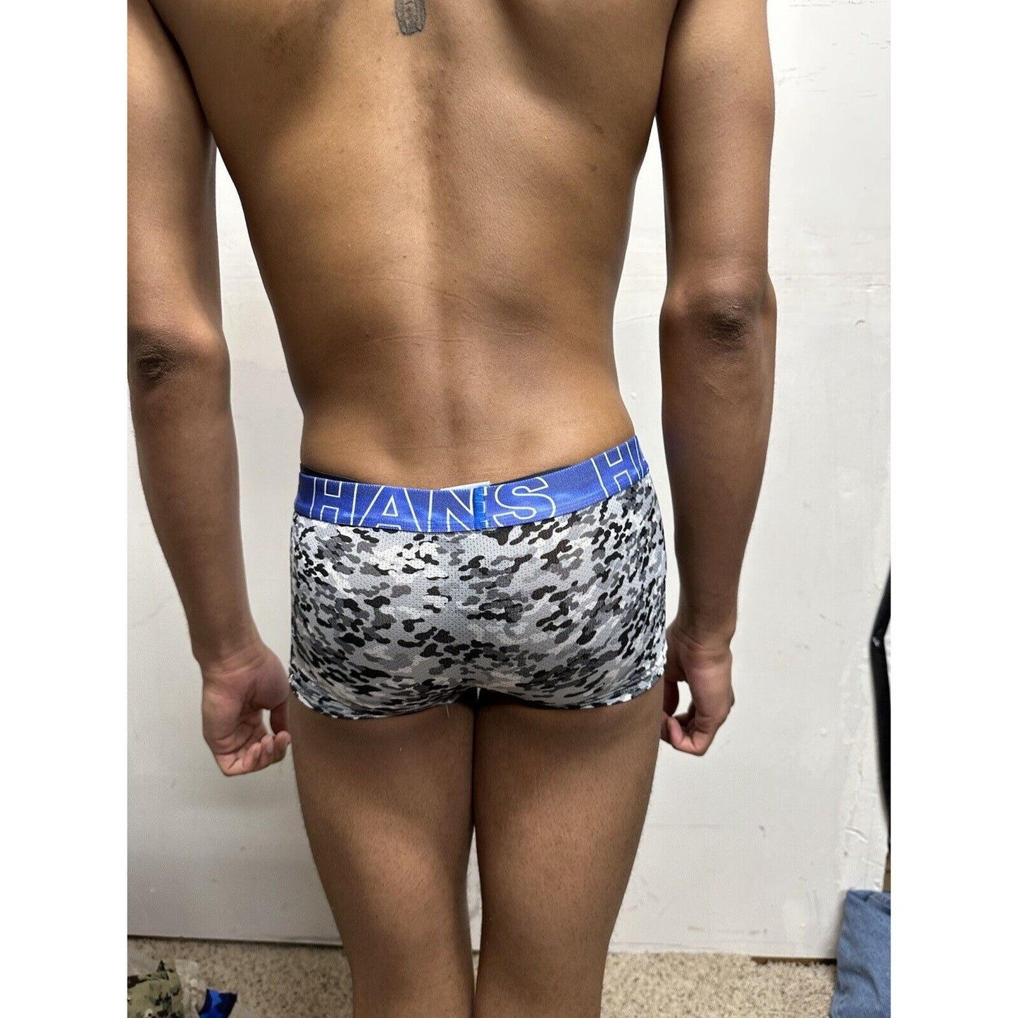 Boy’s small Hanes gray Camo boxer briefs